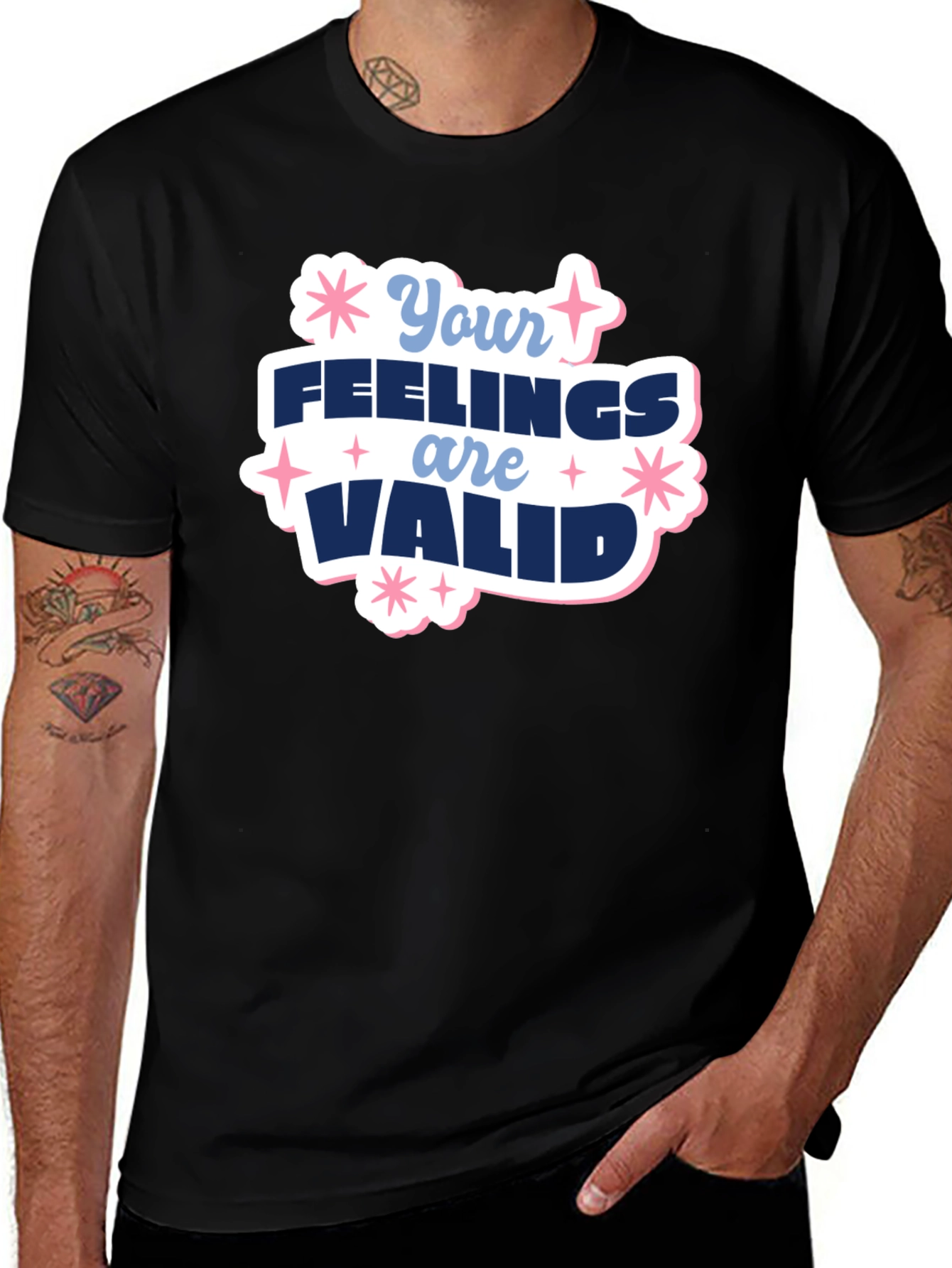Your Feelings Are Valid T-Shirt - Positive Message Tee