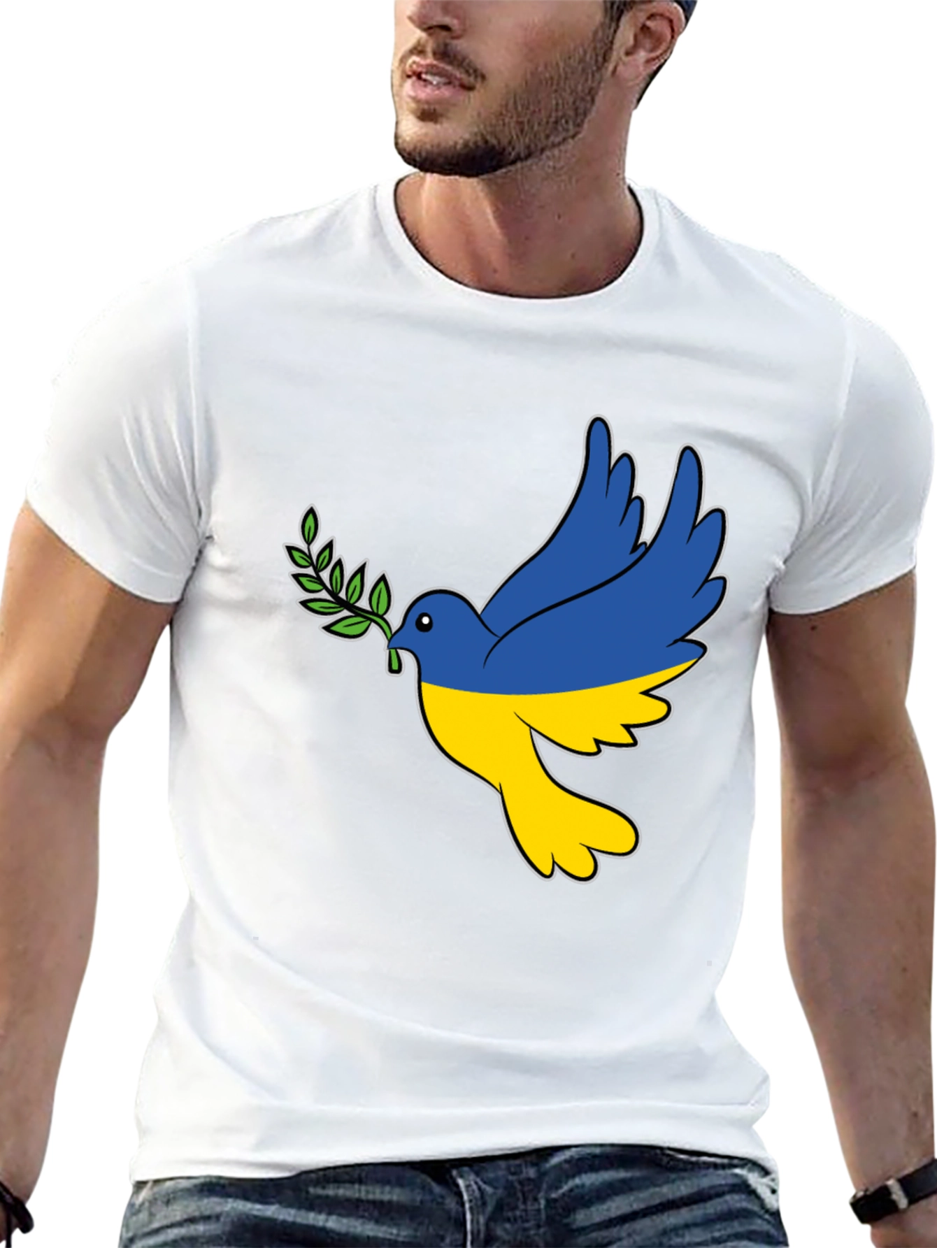 Ukraine Flag Dove T-Shirt