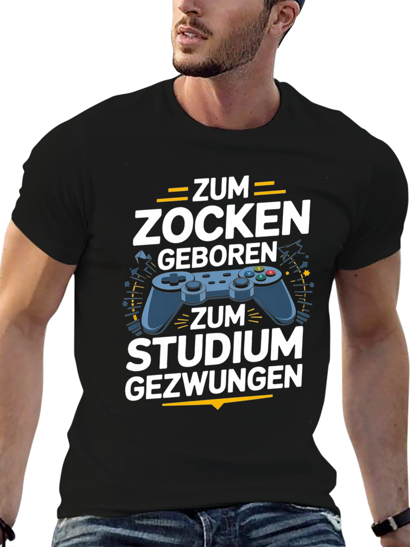 Gamer T-Shirt - Zum Zocken Geboren