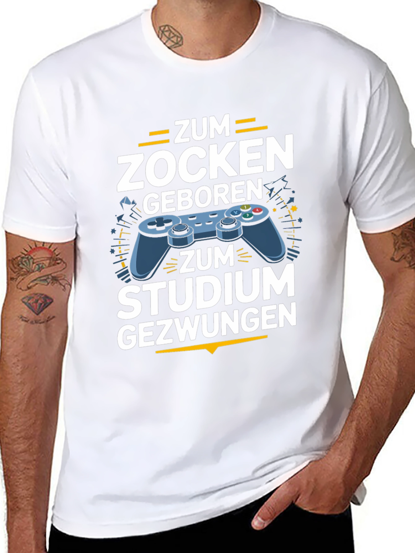 Gamer T-Shirt - Zum Zocken Geboren