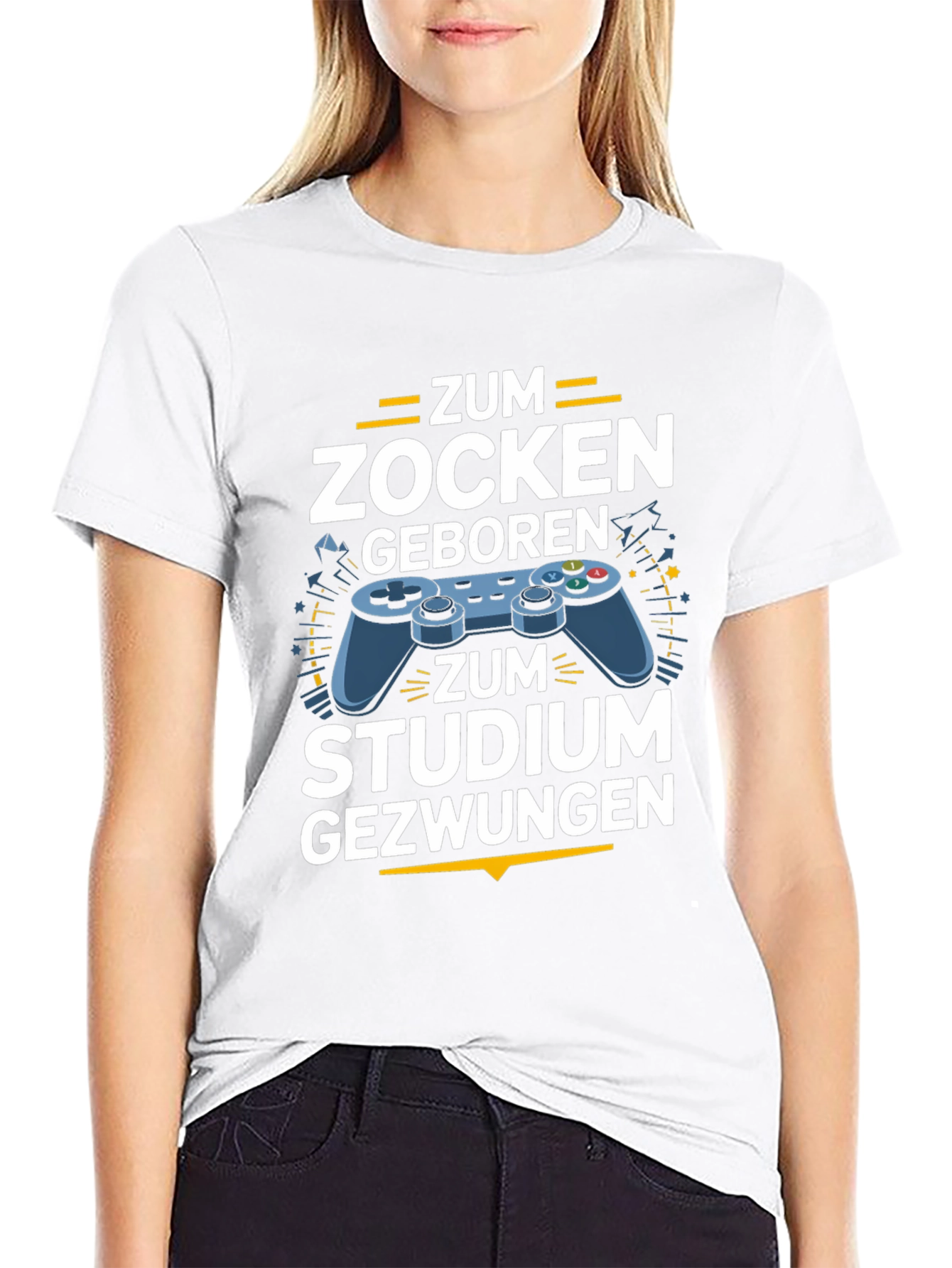 Gamer T-Shirt - Zum Zocken Geboren