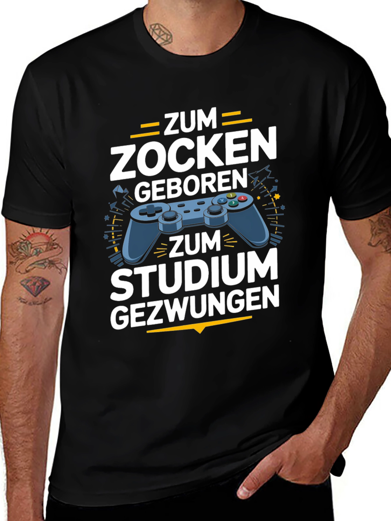 Gamer T-Shirt - Zum Zocken Geboren