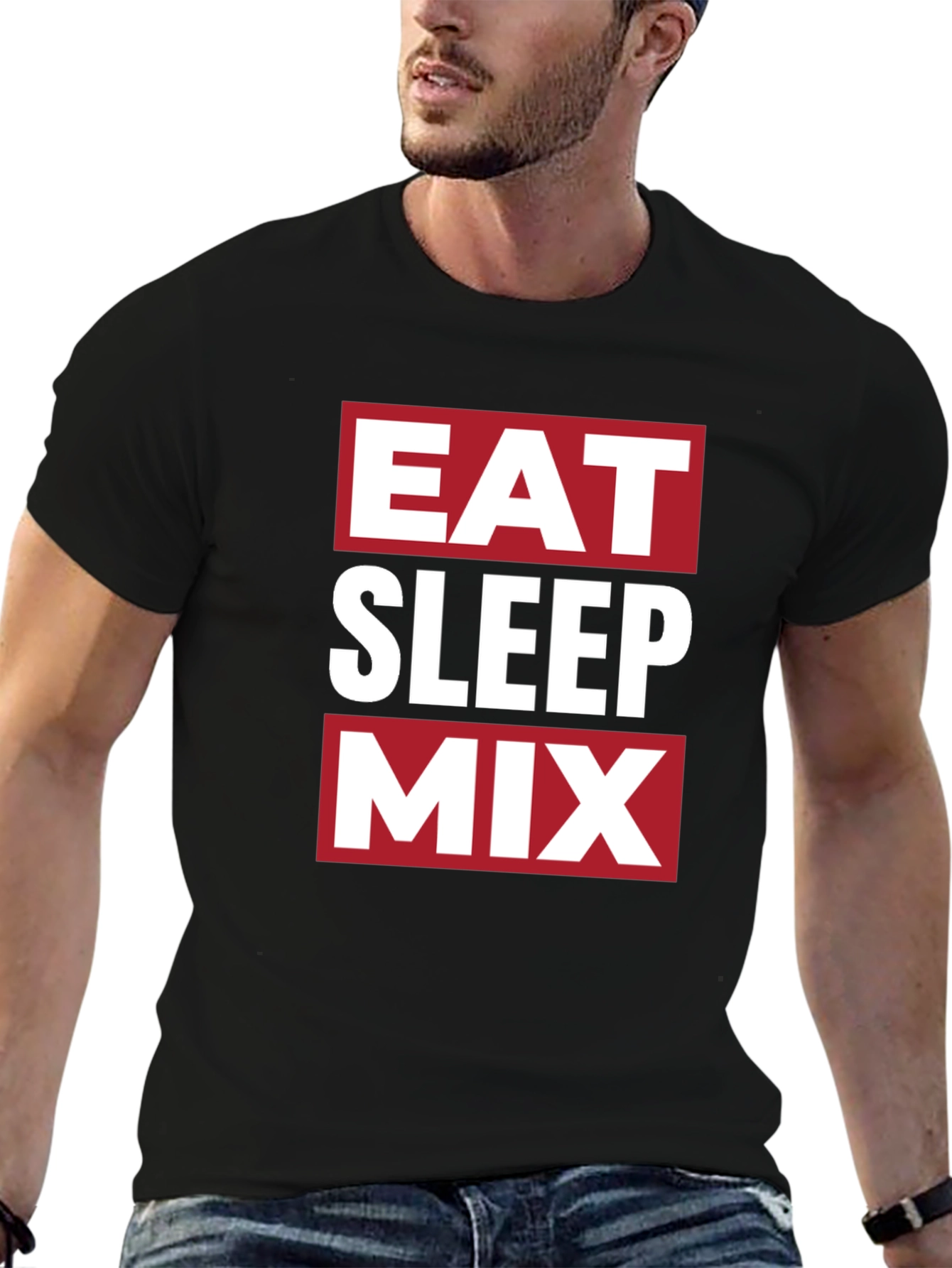 Eat Sleep Mix T-Shirt - DJ Producer Music Tee