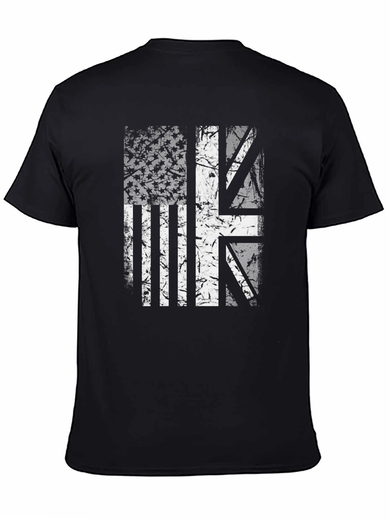 Union Jack US Flag Graphic Tee