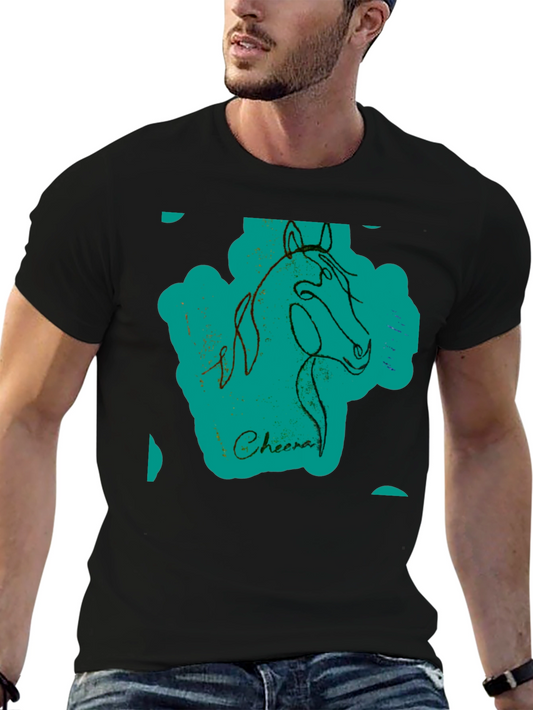 Abstract Horse T-Shirt - Modern Graphic Tee