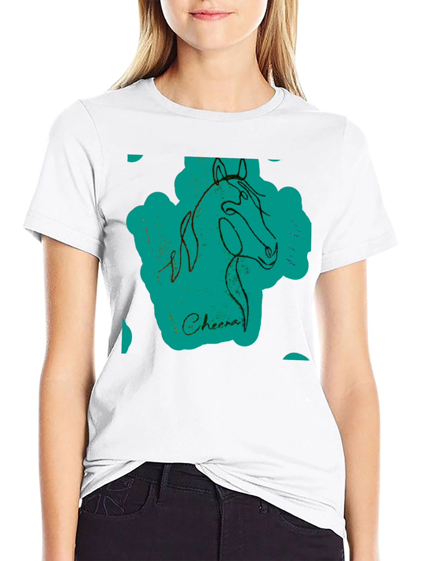 Abstract Horse T-Shirt - Modern Graphic Tee