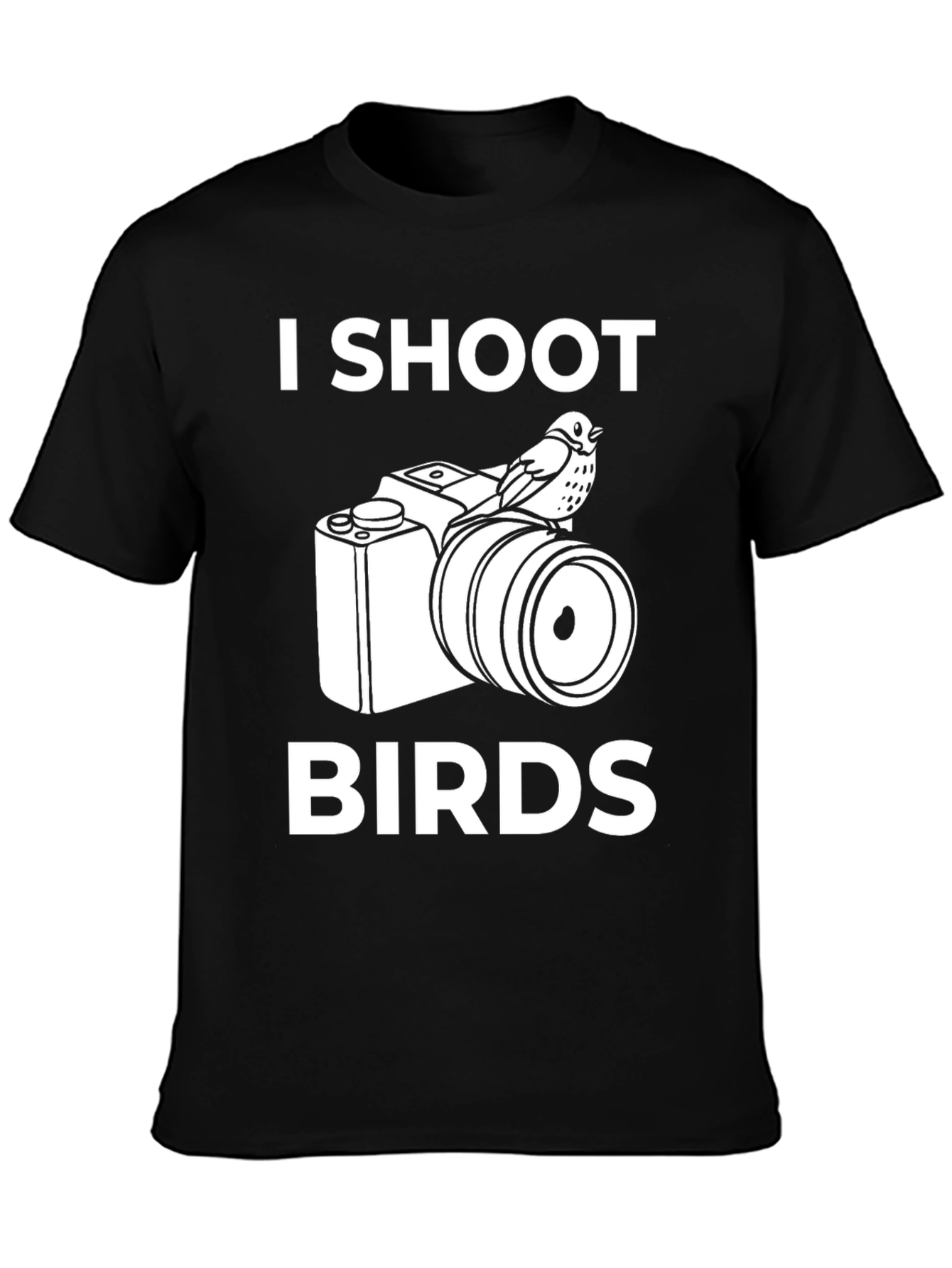 I Shoot Birds T-Shirt - Photography Humor Tee