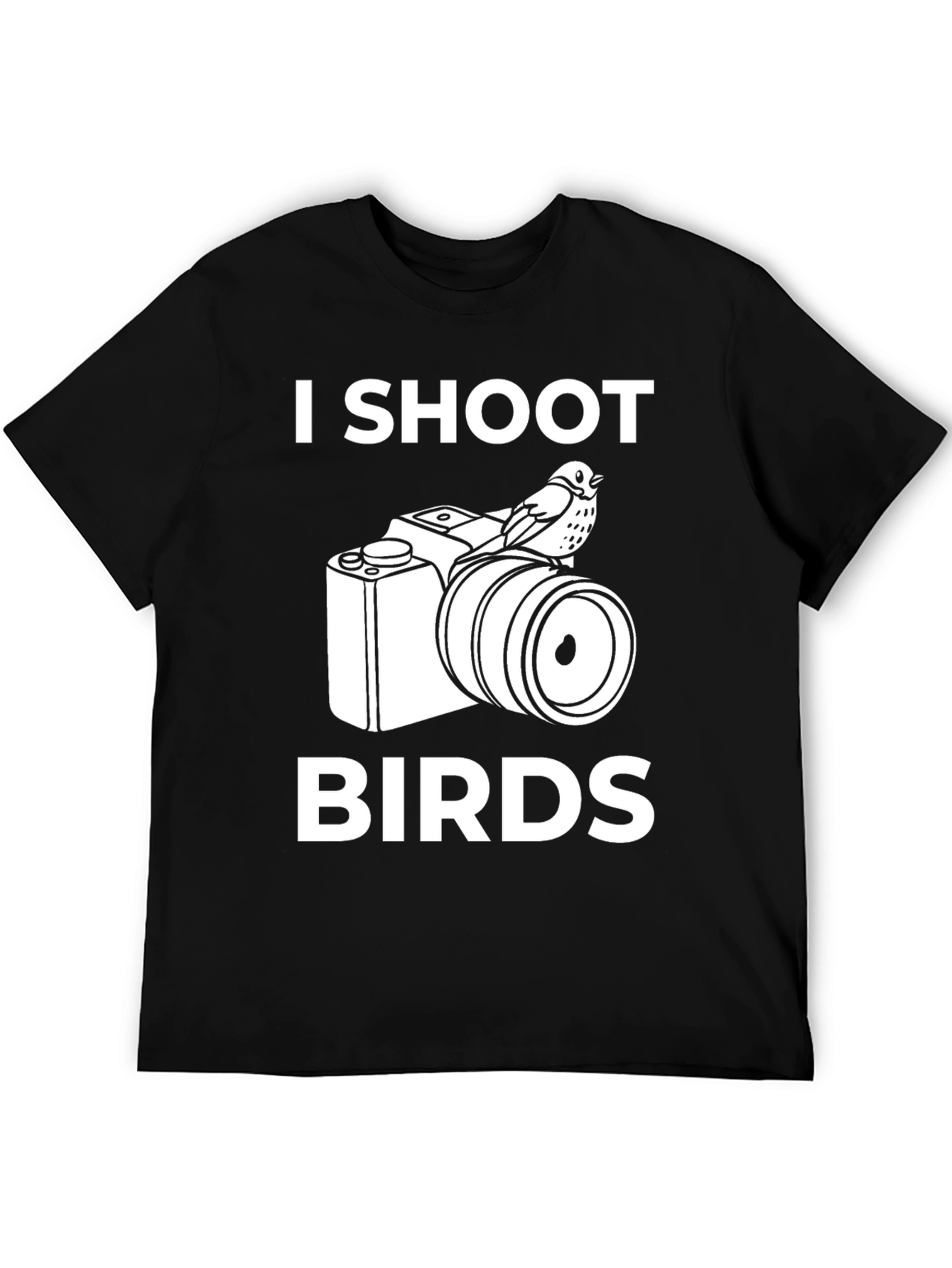 I Shoot Birds T-Shirt - Photography Humor Tee