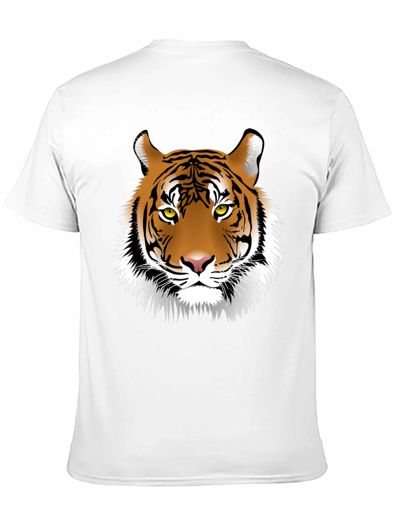 Bold Tiger Graphic Tee - Black Cotton Shirt