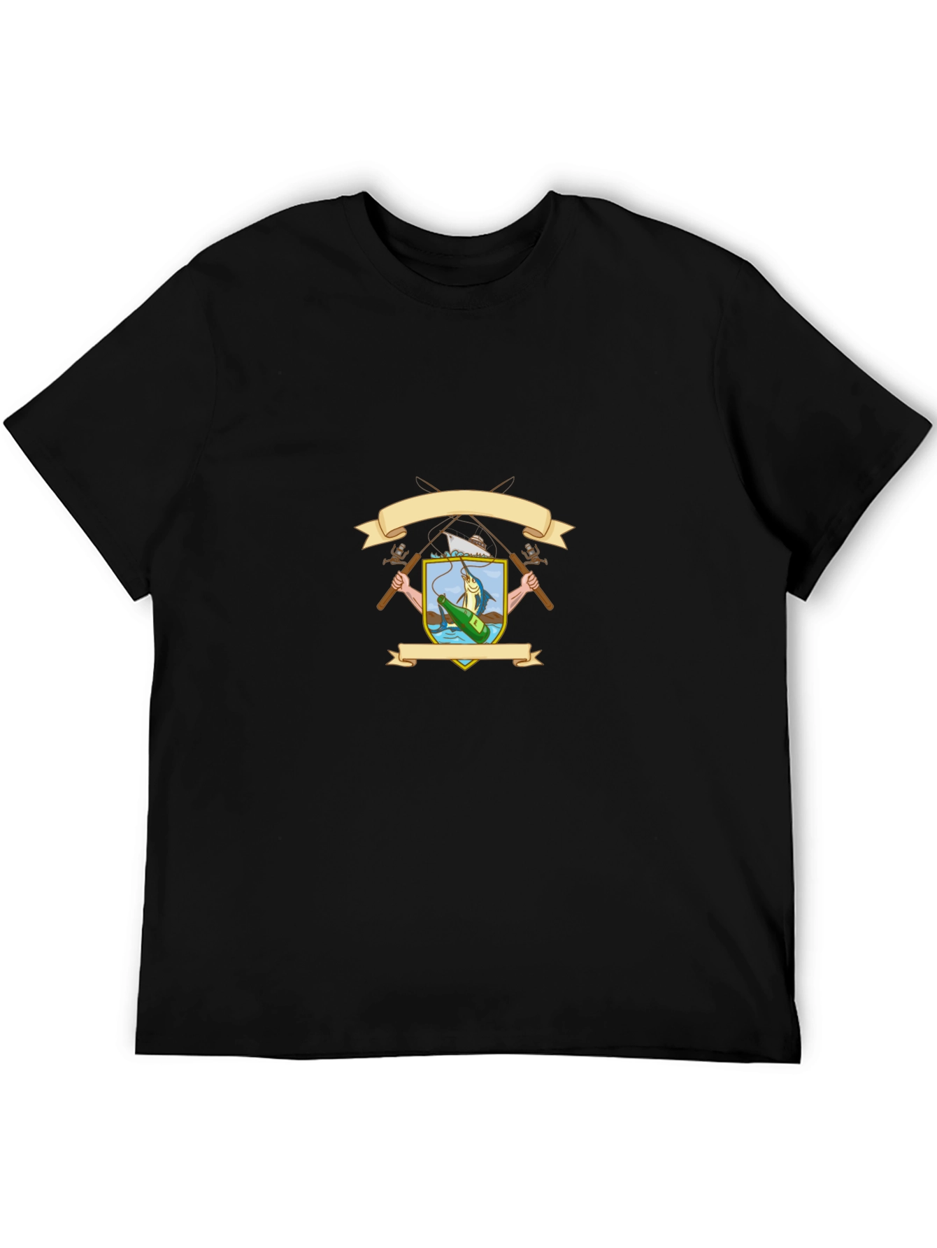 Fishing Crest Graphic T-Shirt - Angler Style