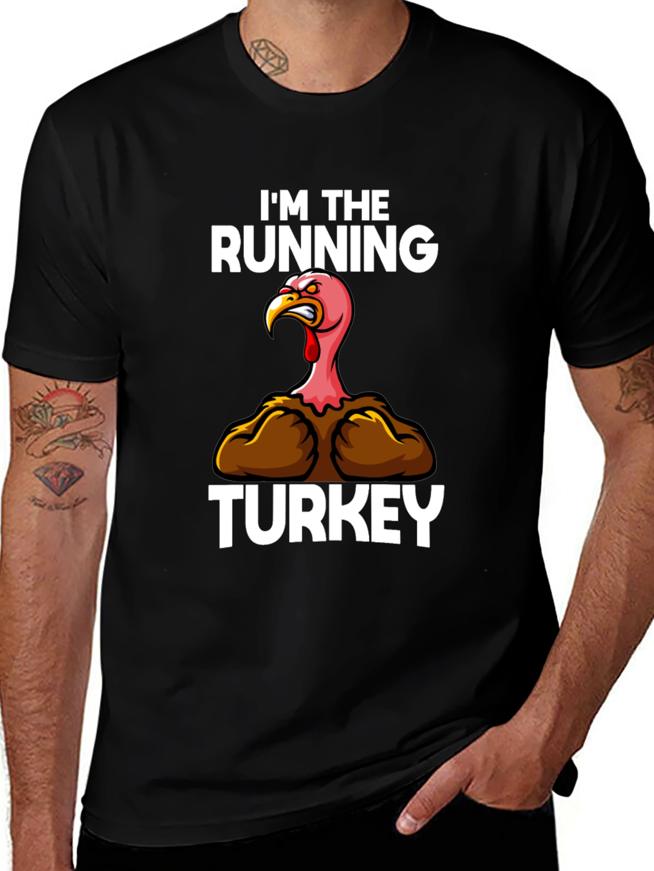 Im The Running Turkey Graphic T-Shirt
