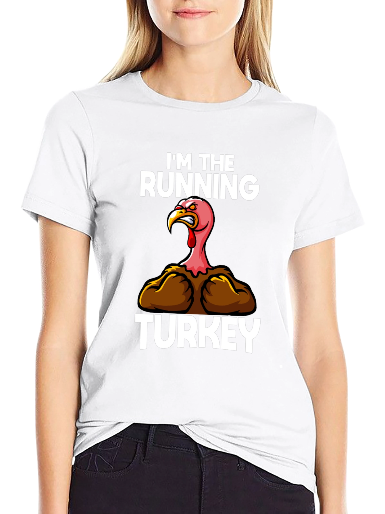 Im The Running Turkey Graphic T-Shirt