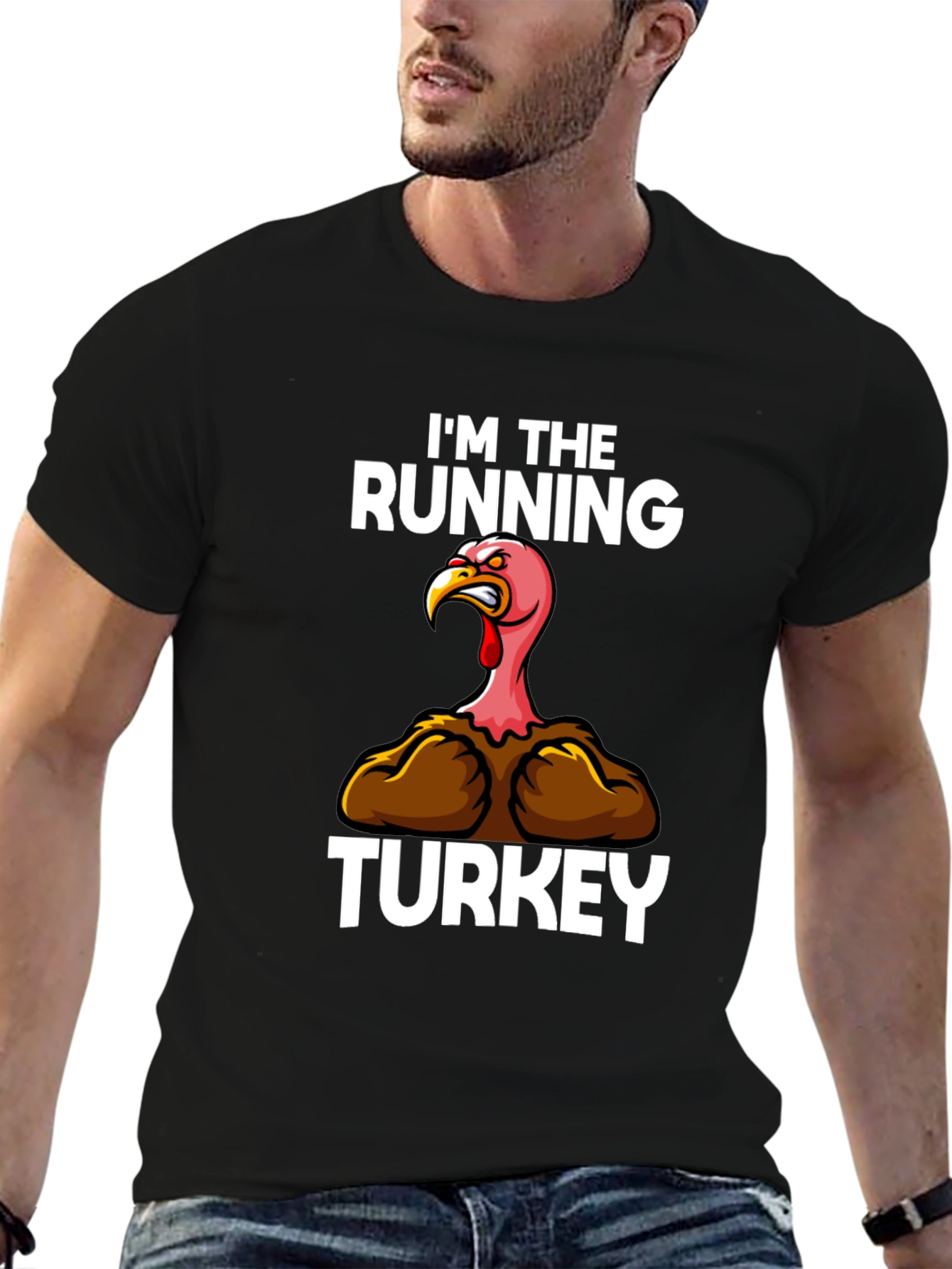 Im The Running Turkey Graphic T-Shirt