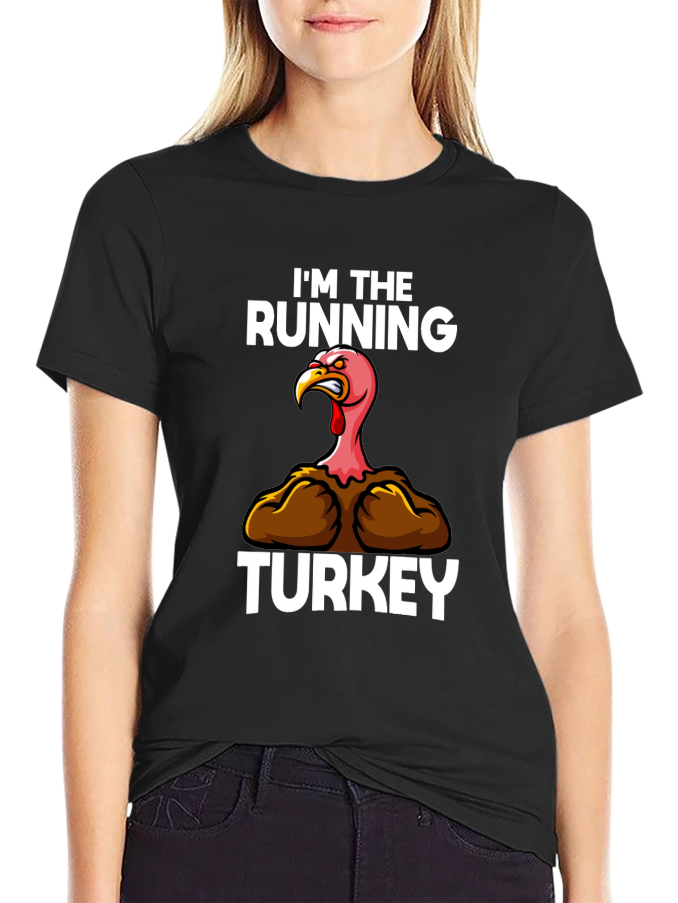 Im The Running Turkey Graphic T-Shirt