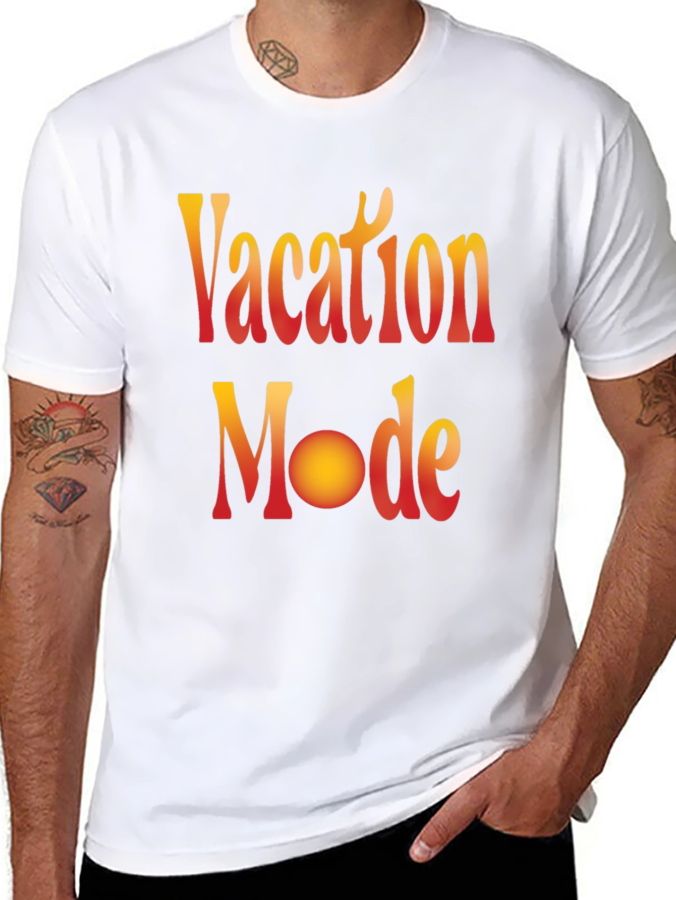 Vacation Mode Graphic Tee - Black