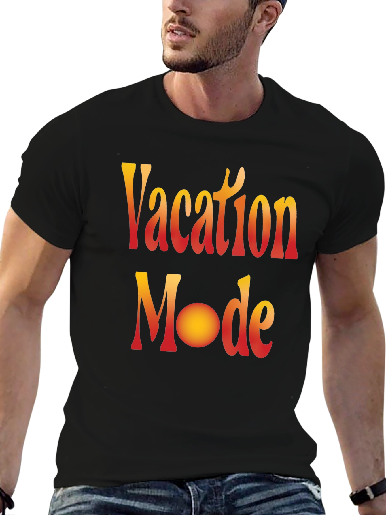 Vacation Mode Graphic Tee - Black