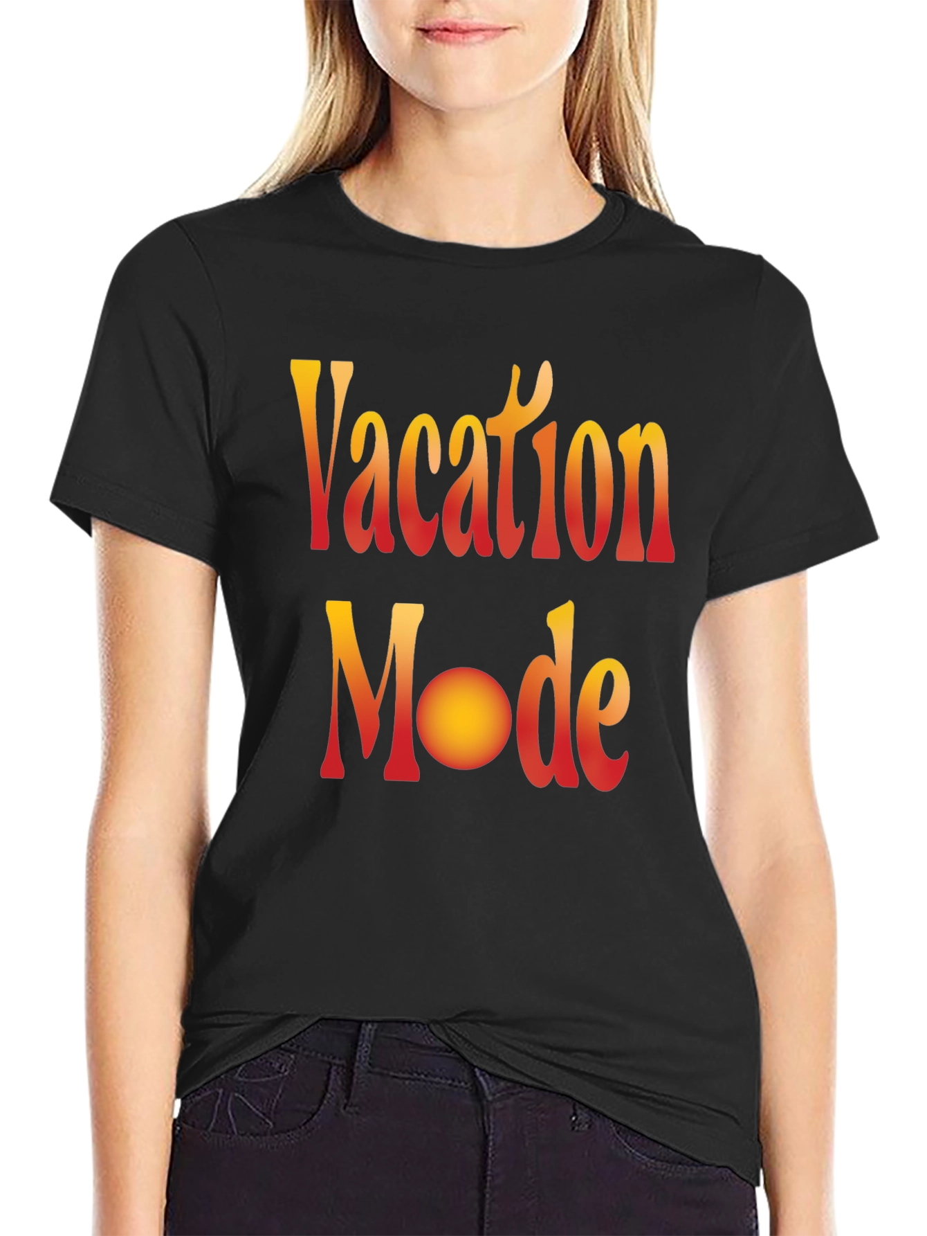 Vacation Mode Graphic Tee - Black