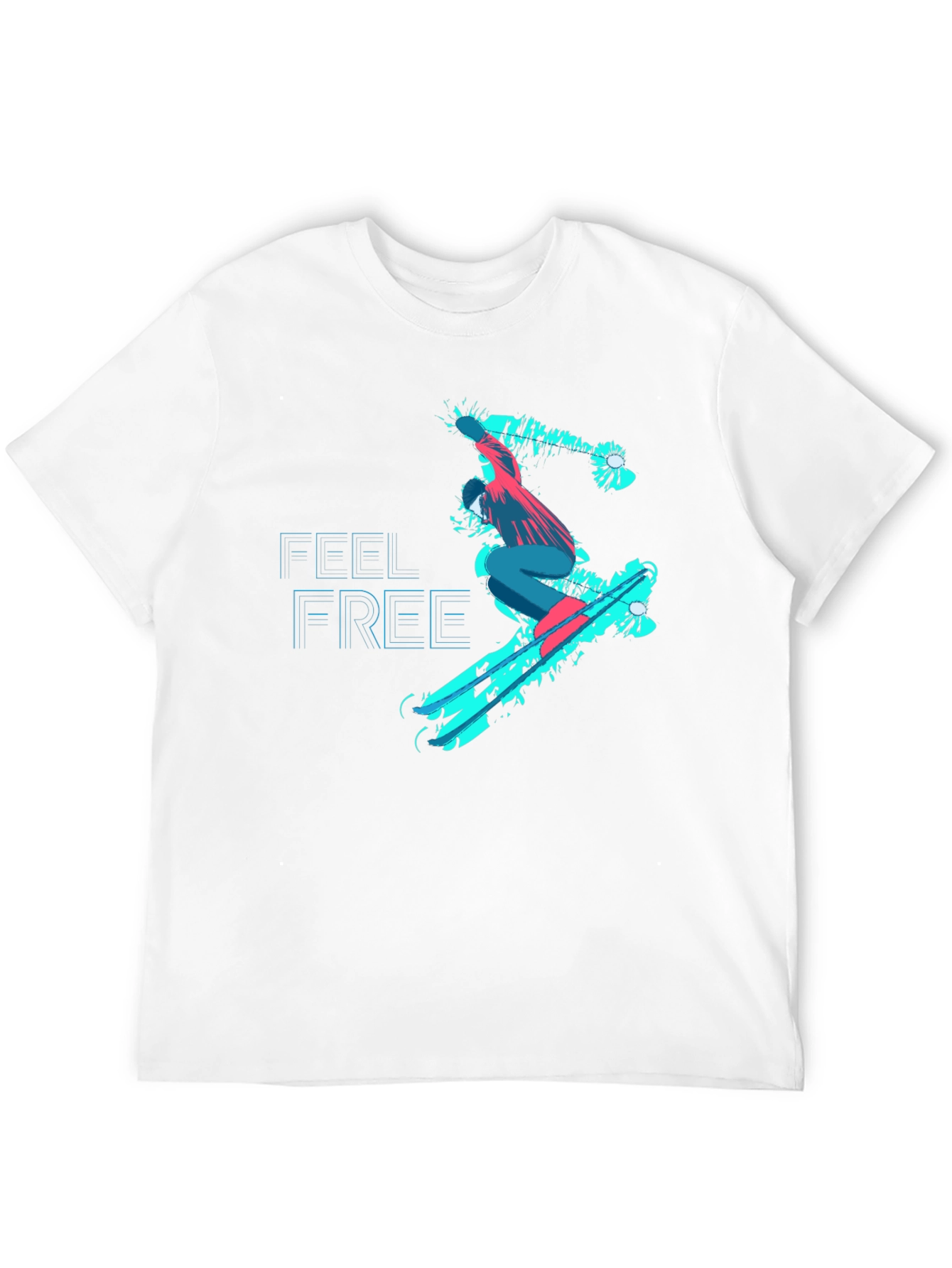 Feel Free Skater Black Graphic Tee