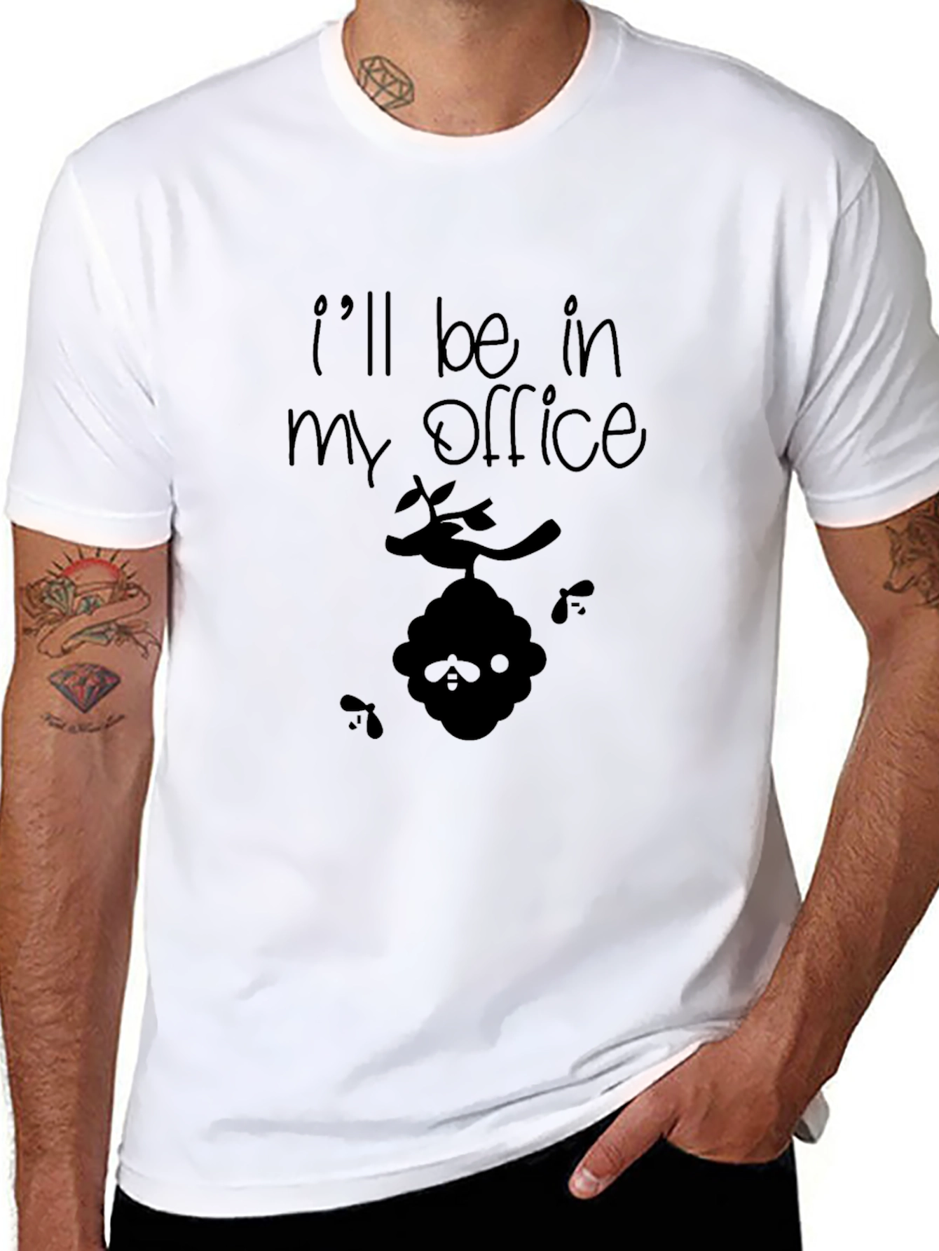 Mens Ill Be In My Office Beehive Graphic T-Shirt