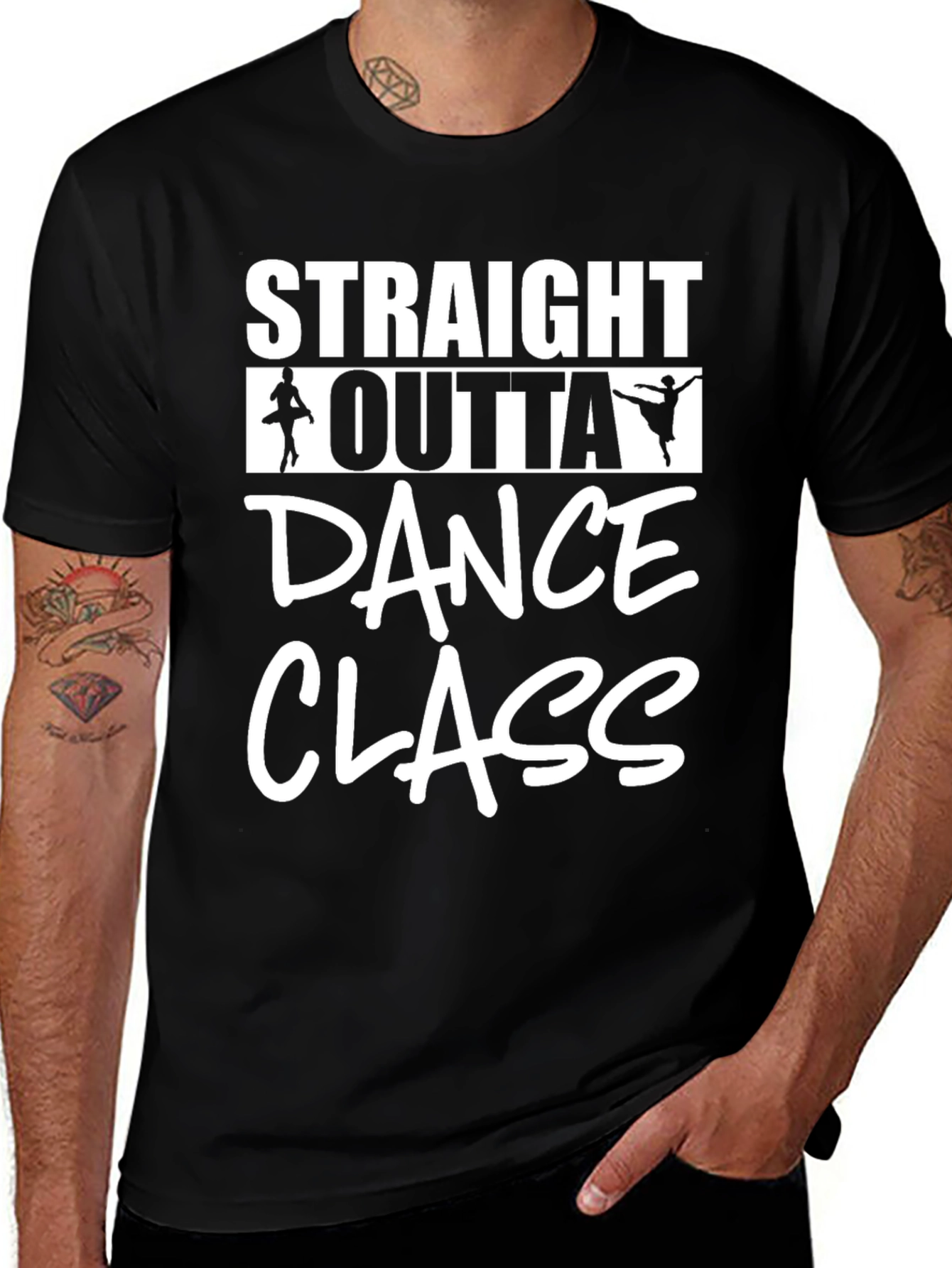 Straight Outta Dance Class T-Shirt Black