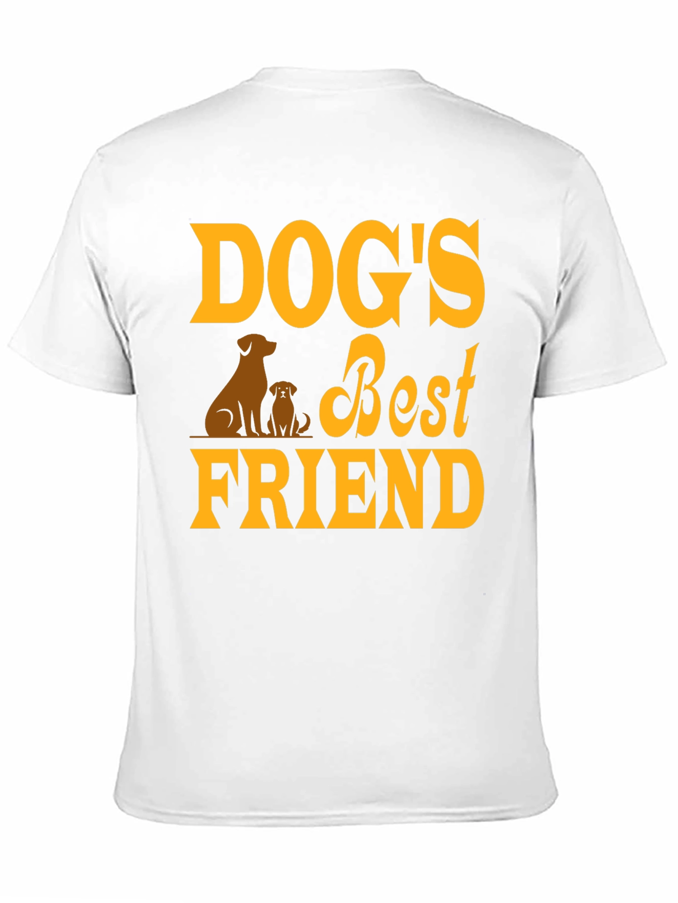 Dogs Best Friend Graphic Tee - Black Cotton