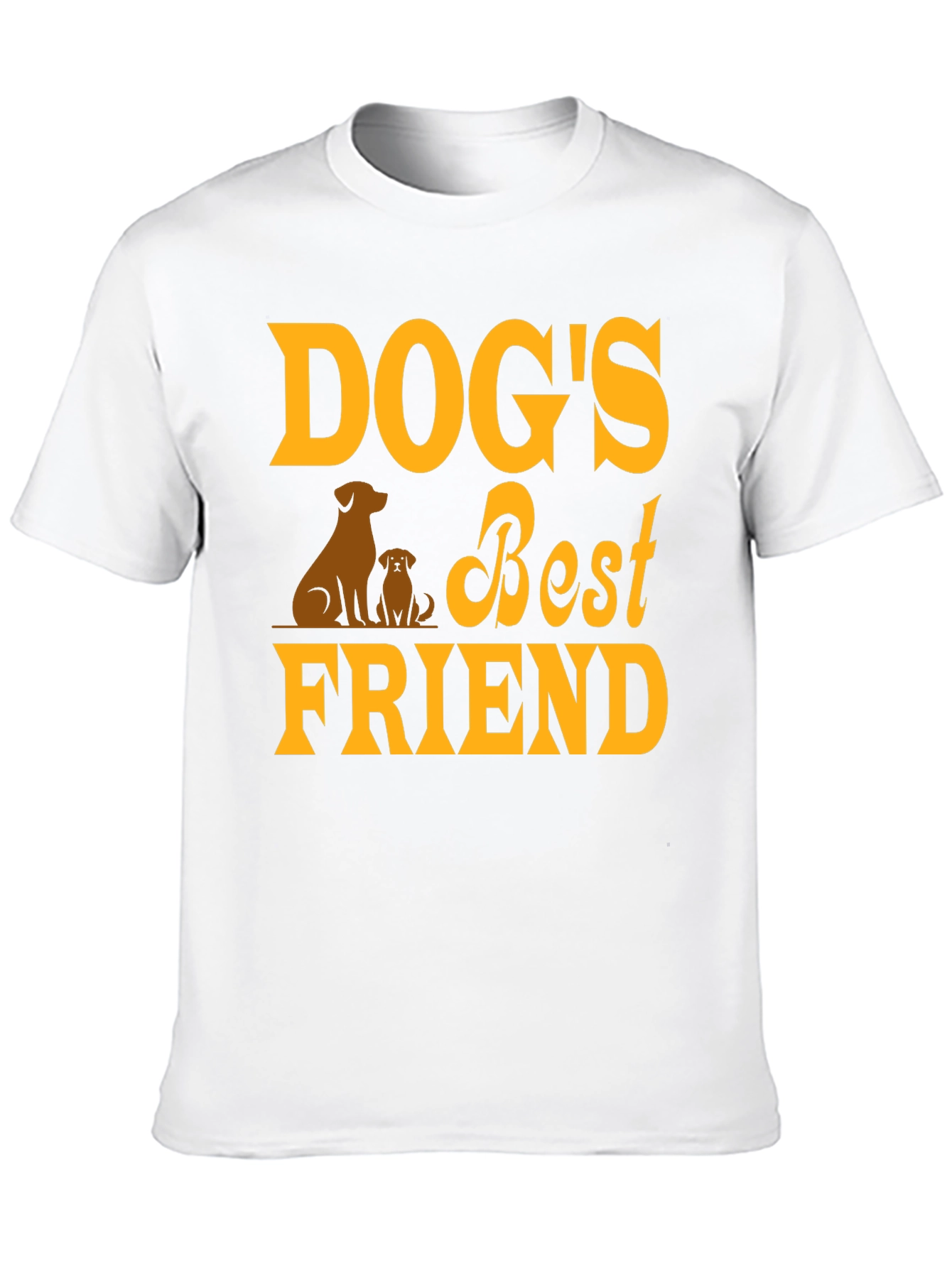 Dogs Best Friend Graphic Tee - Black Cotton