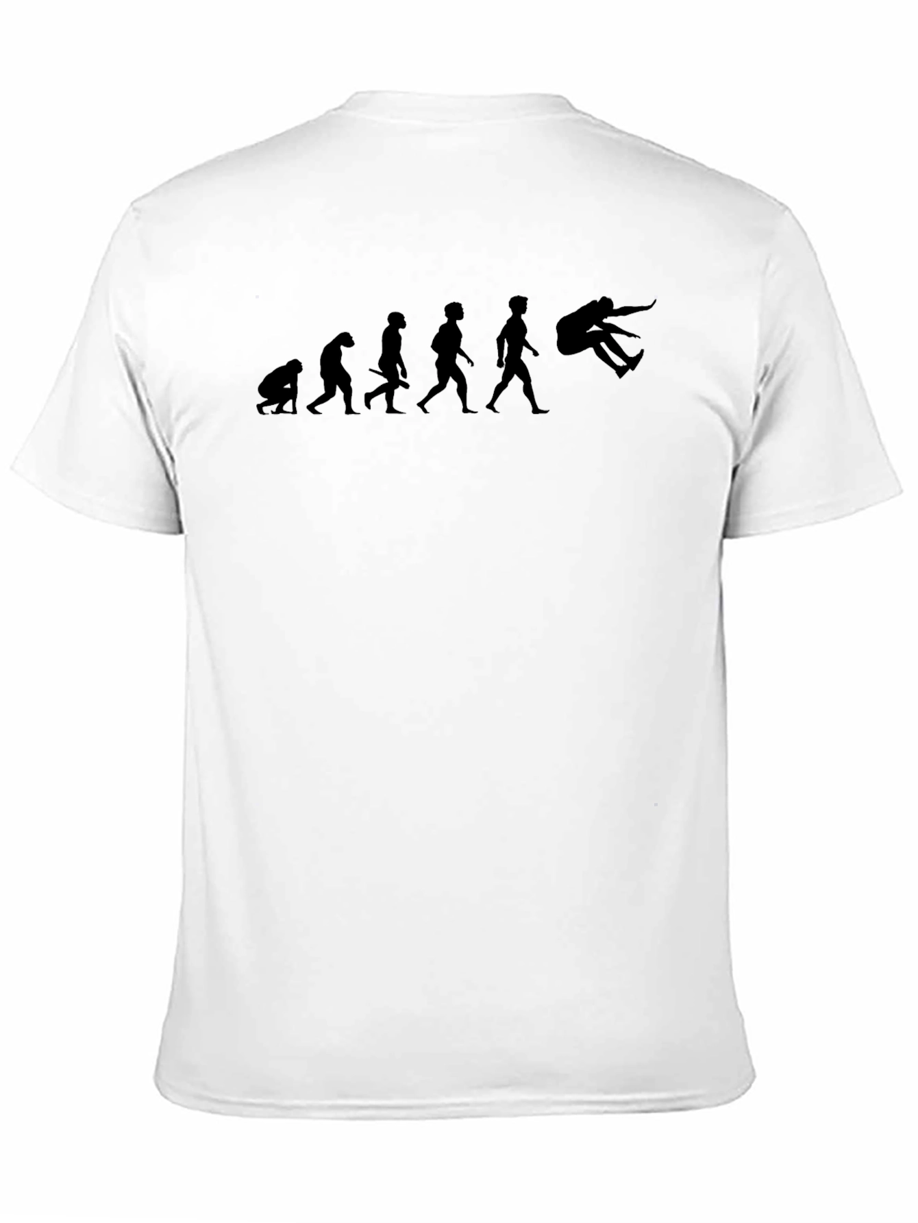 Evolution of Flop - Funny Black Tee