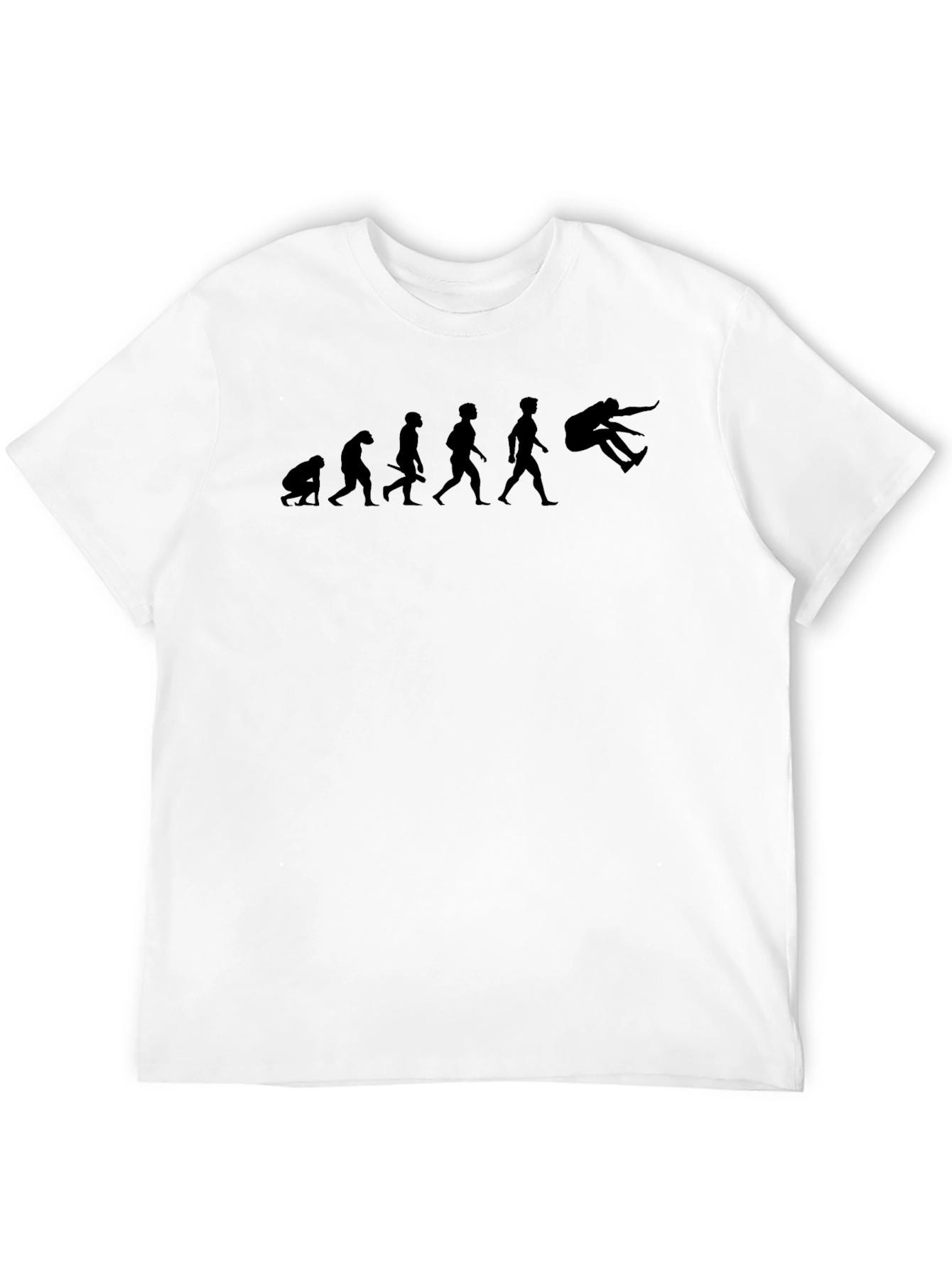 Evolution of Flop - Funny Black Tee