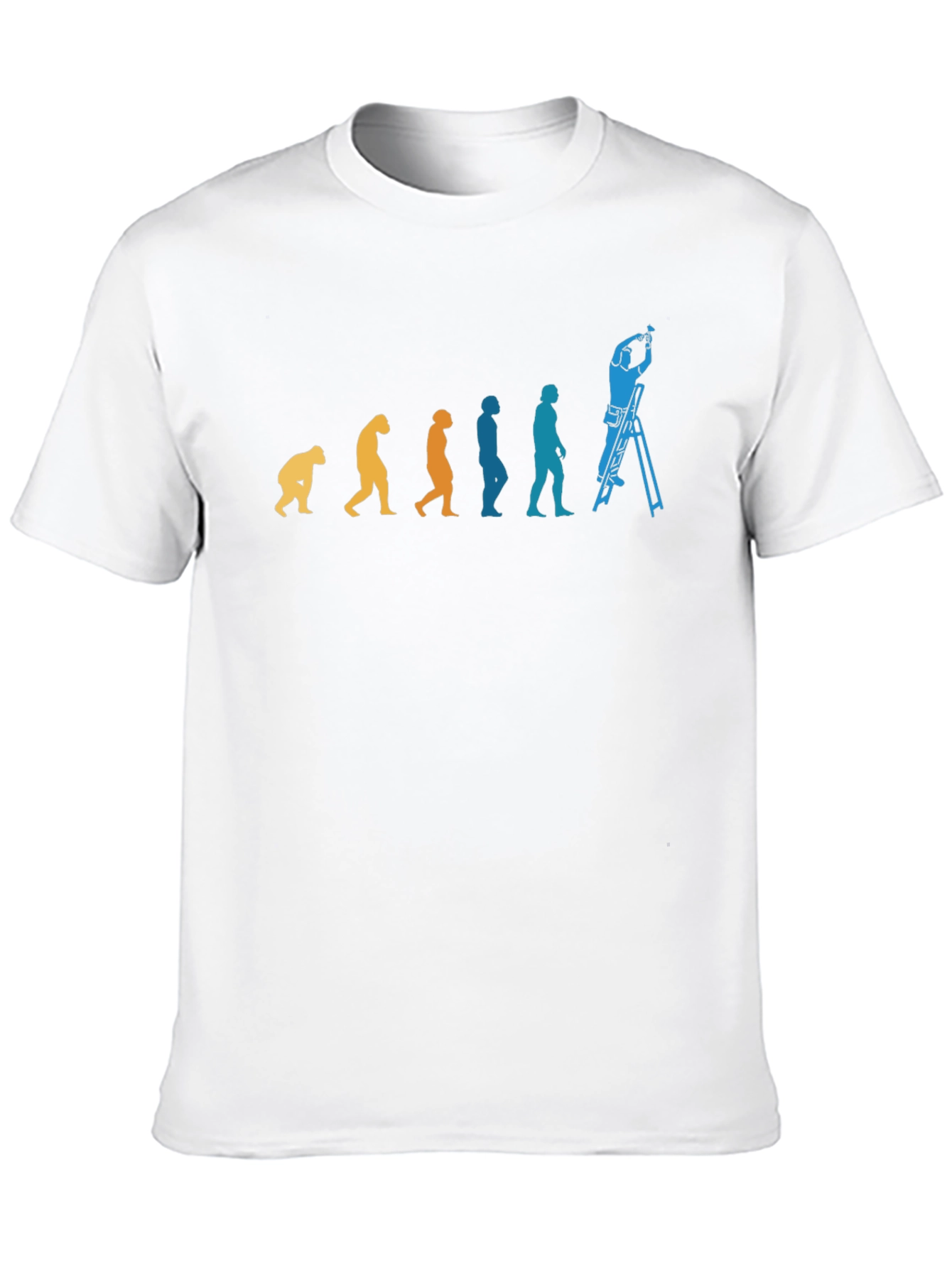 Evolution of Laborer Black T-Shirt