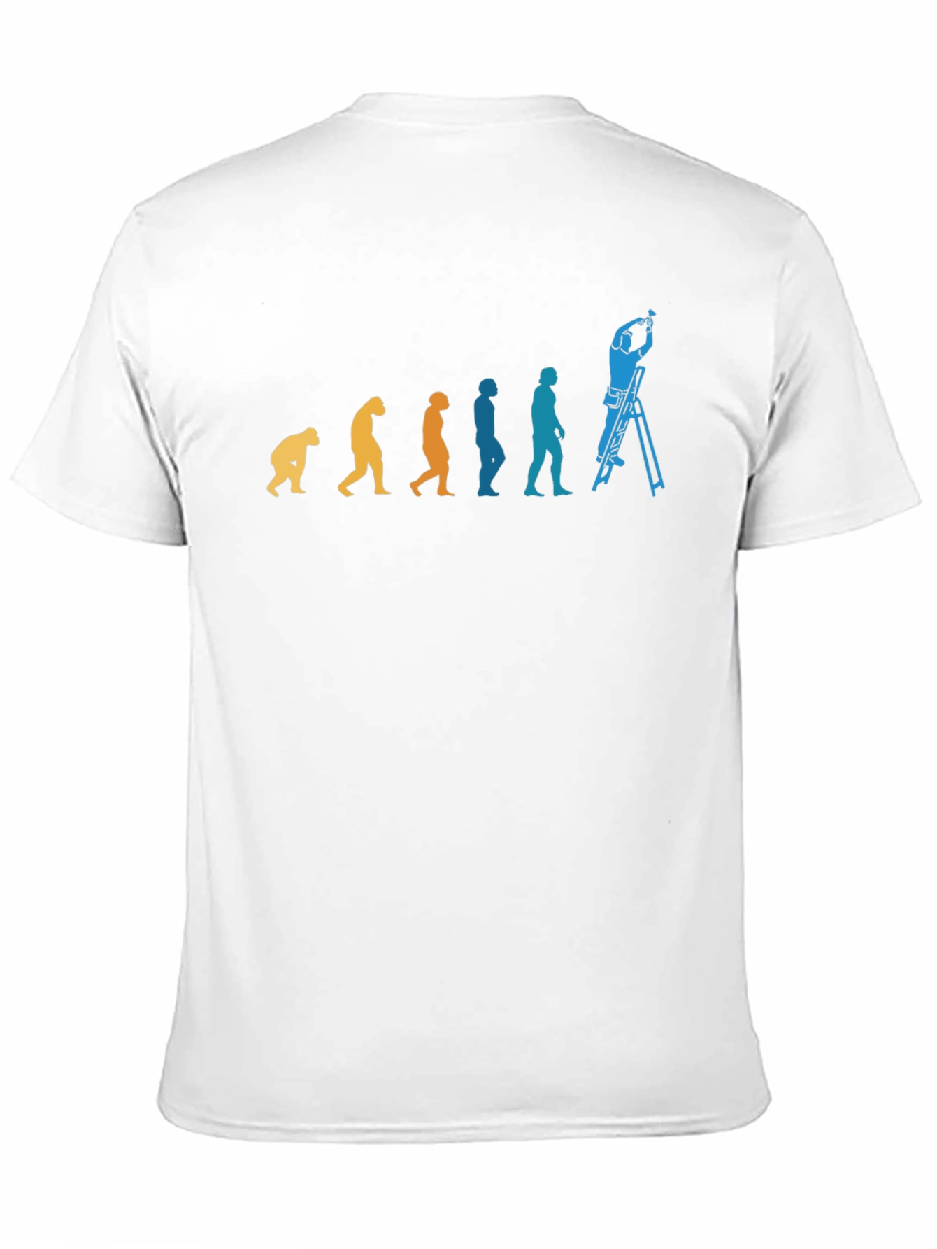 Evolution of Laborer Black T-Shirt