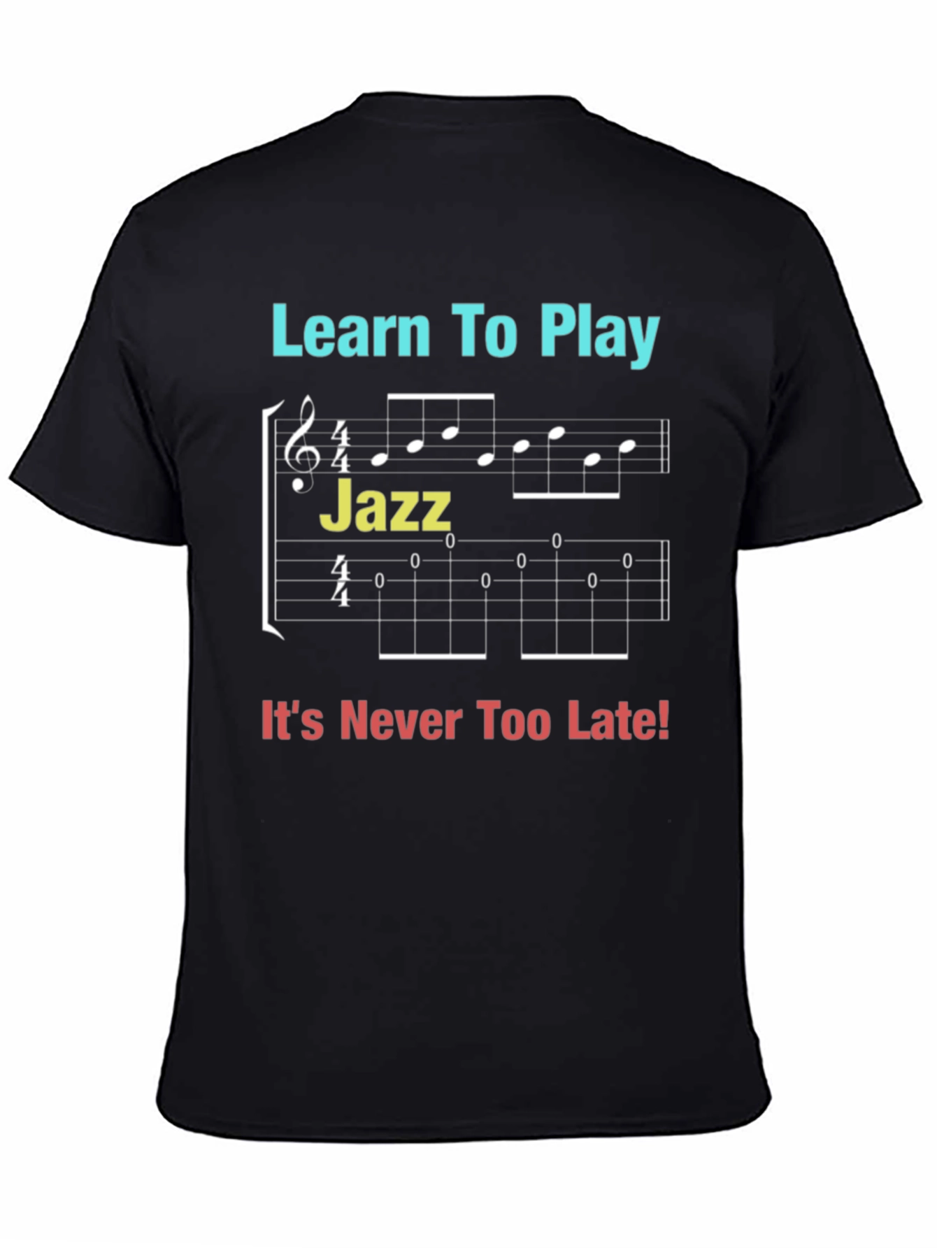 Learn to Play Jazz Black T-Shirt