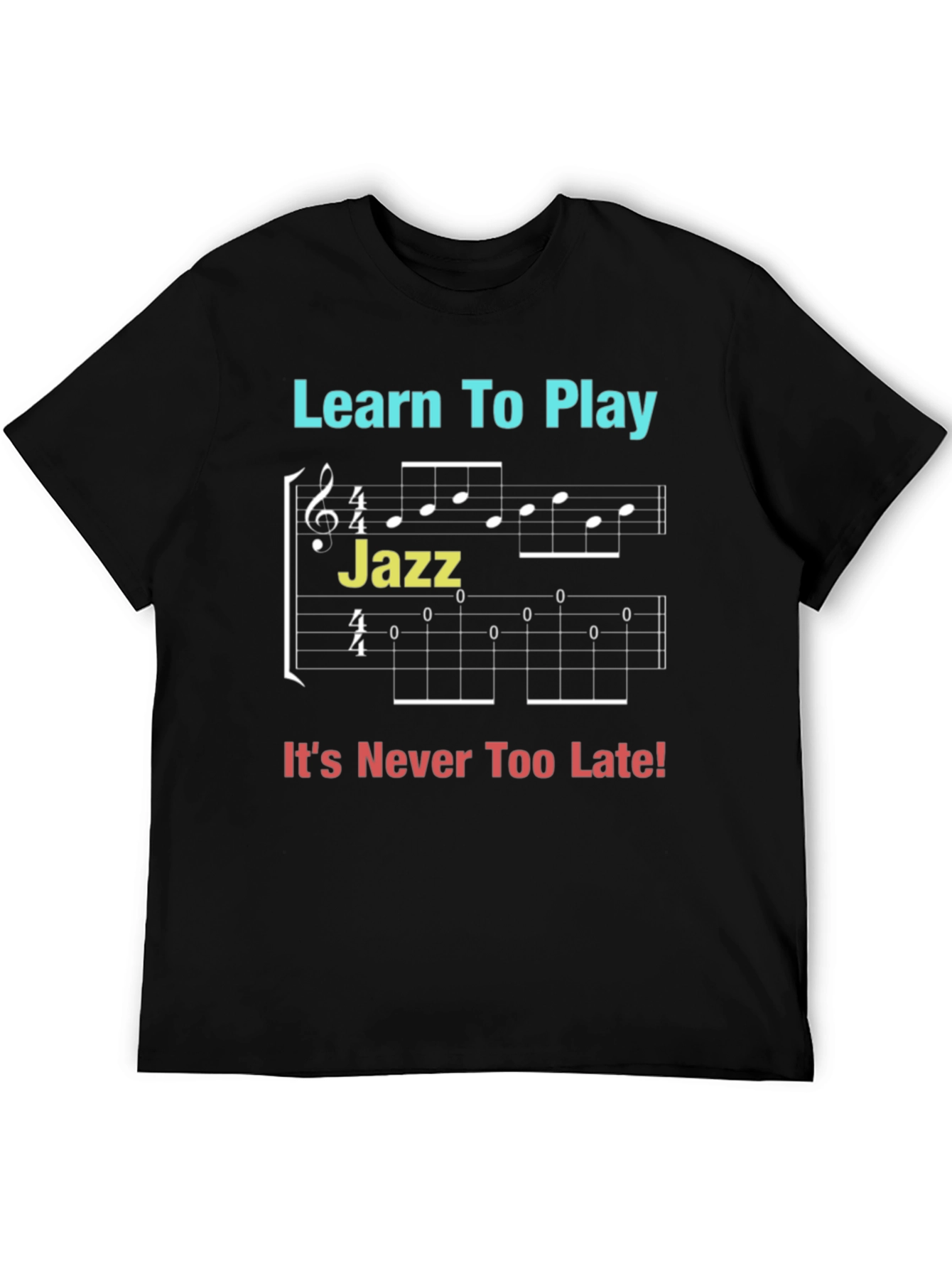 Learn to Play Jazz Black T-Shirt