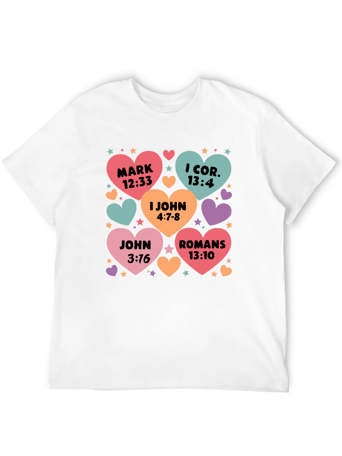 Bible Verse Heart T-Shirt Christian Love Shirt