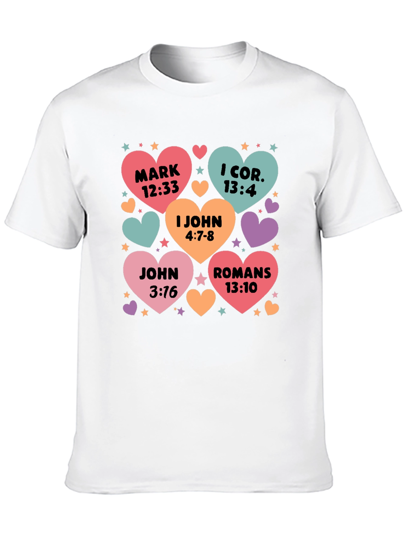 Bible Verse Heart T-Shirt Christian Love Shirt