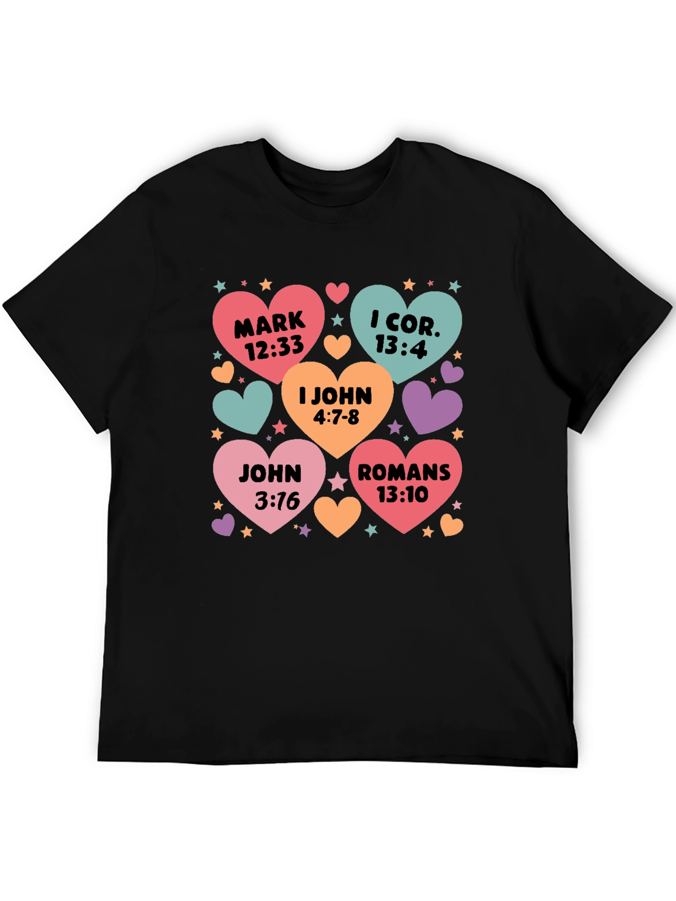 Bible Verse Heart T-Shirt Christian Love Shirt