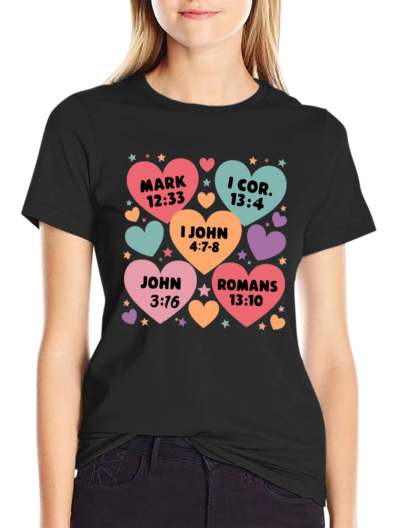 Bible Verse Heart T-Shirt Christian Love Shirt