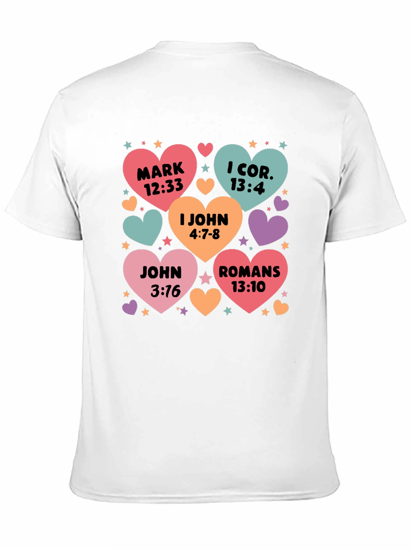 Bible Verse Heart T-Shirt Christian Love Shirt