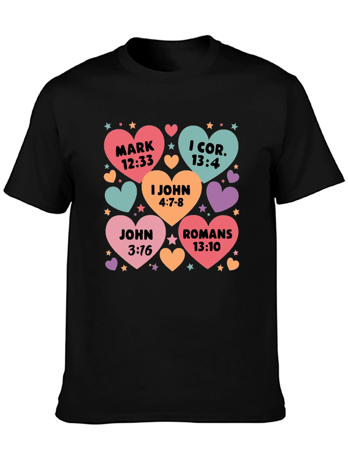 Bible Verse Heart T-Shirt Christian Love Shirt