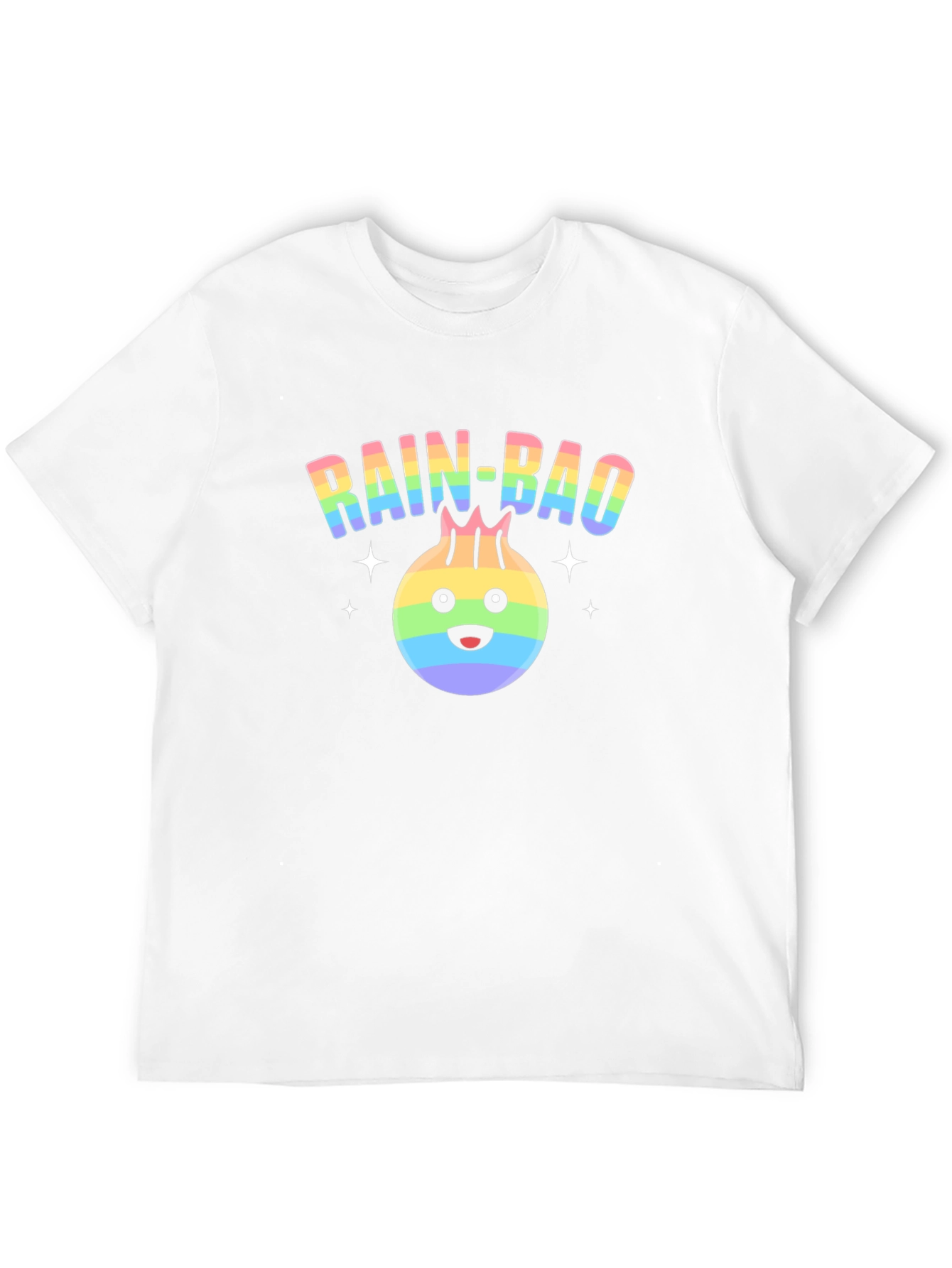 Rainbow Dumpling Graphic T-Shirt - Rain-Bao Pride