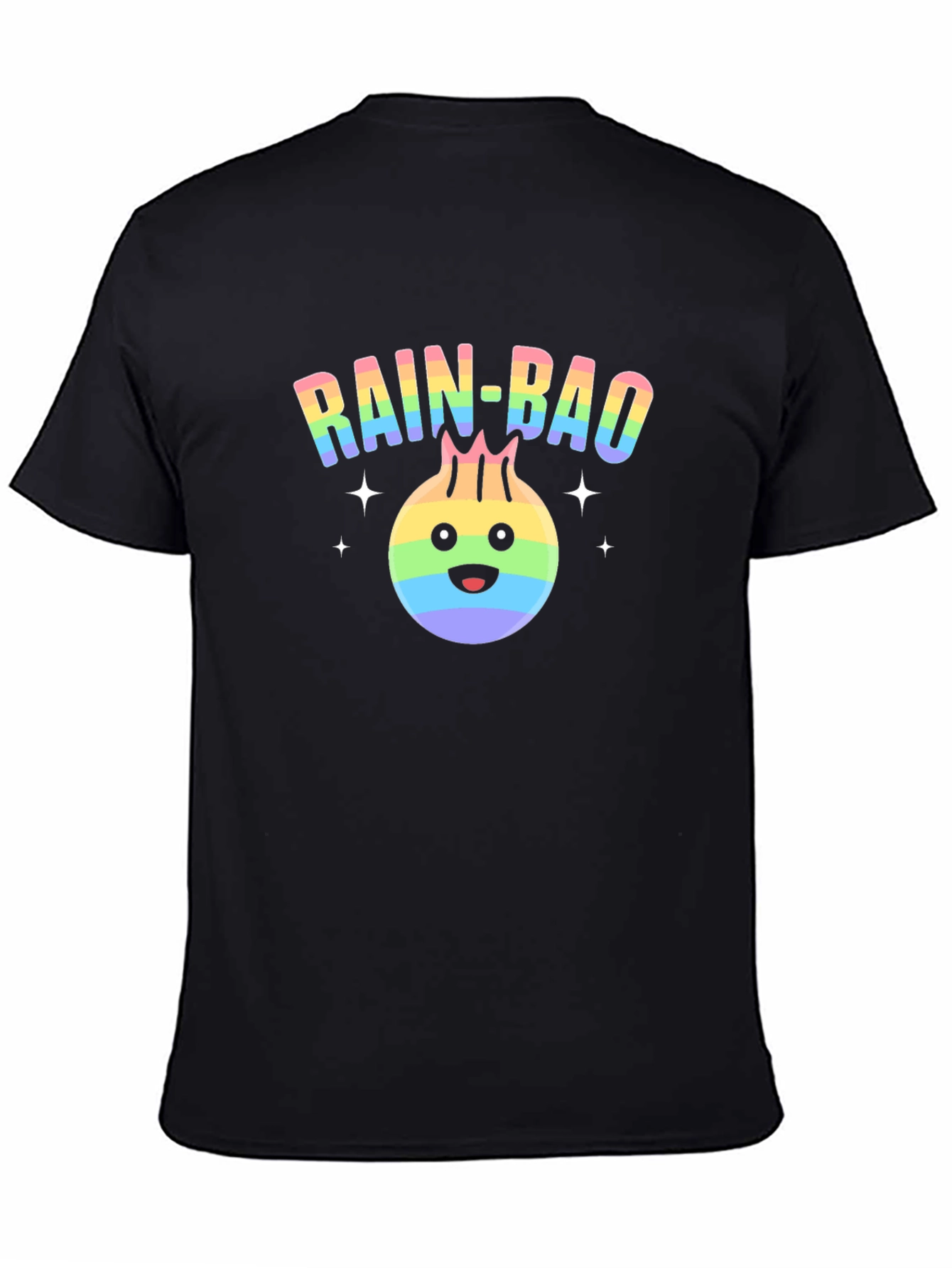 Rainbow Dumpling Graphic T-Shirt - Rain-Bao Pride