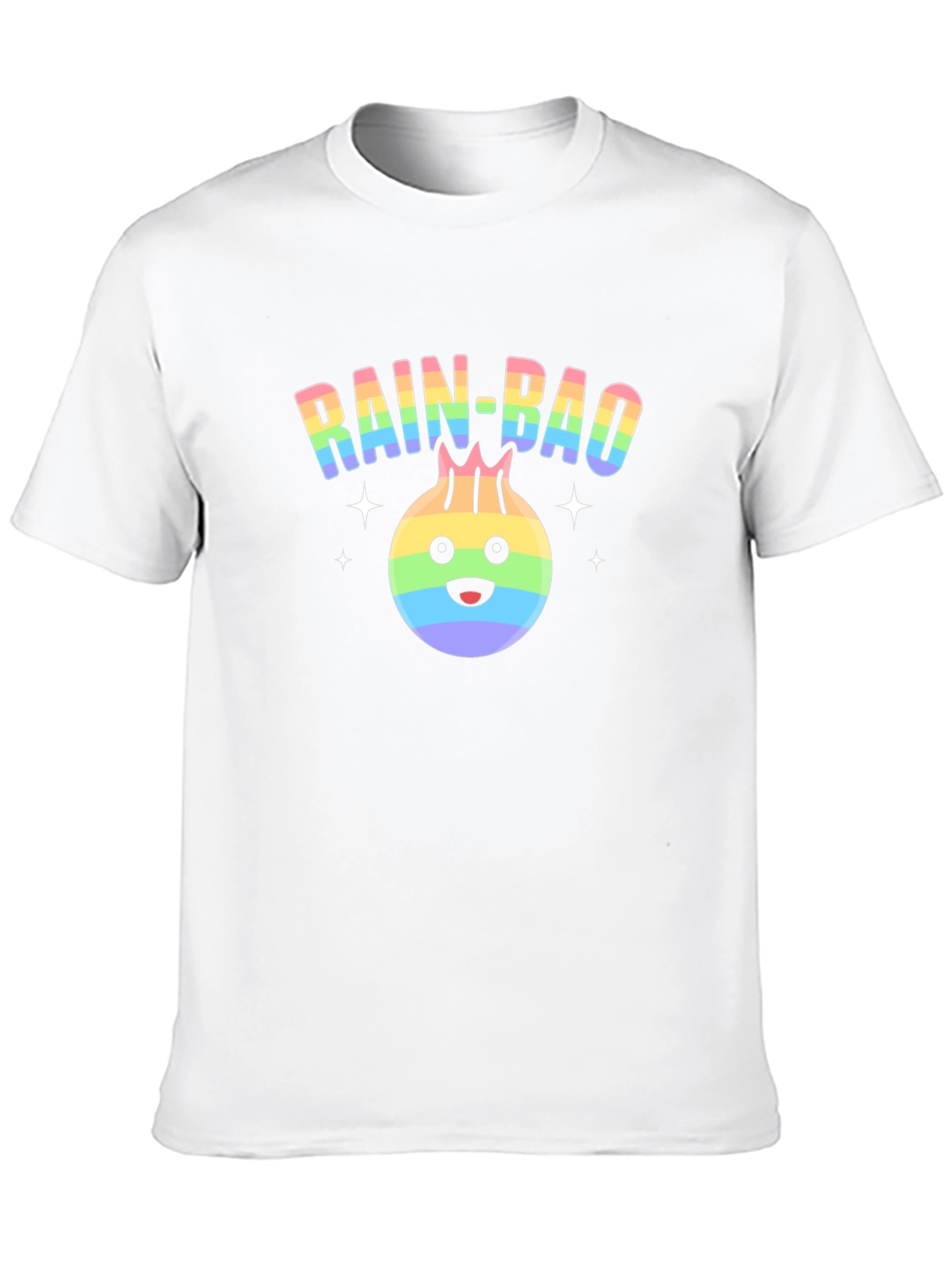 Rainbow Dumpling Graphic T-Shirt - Rain-Bao Pride