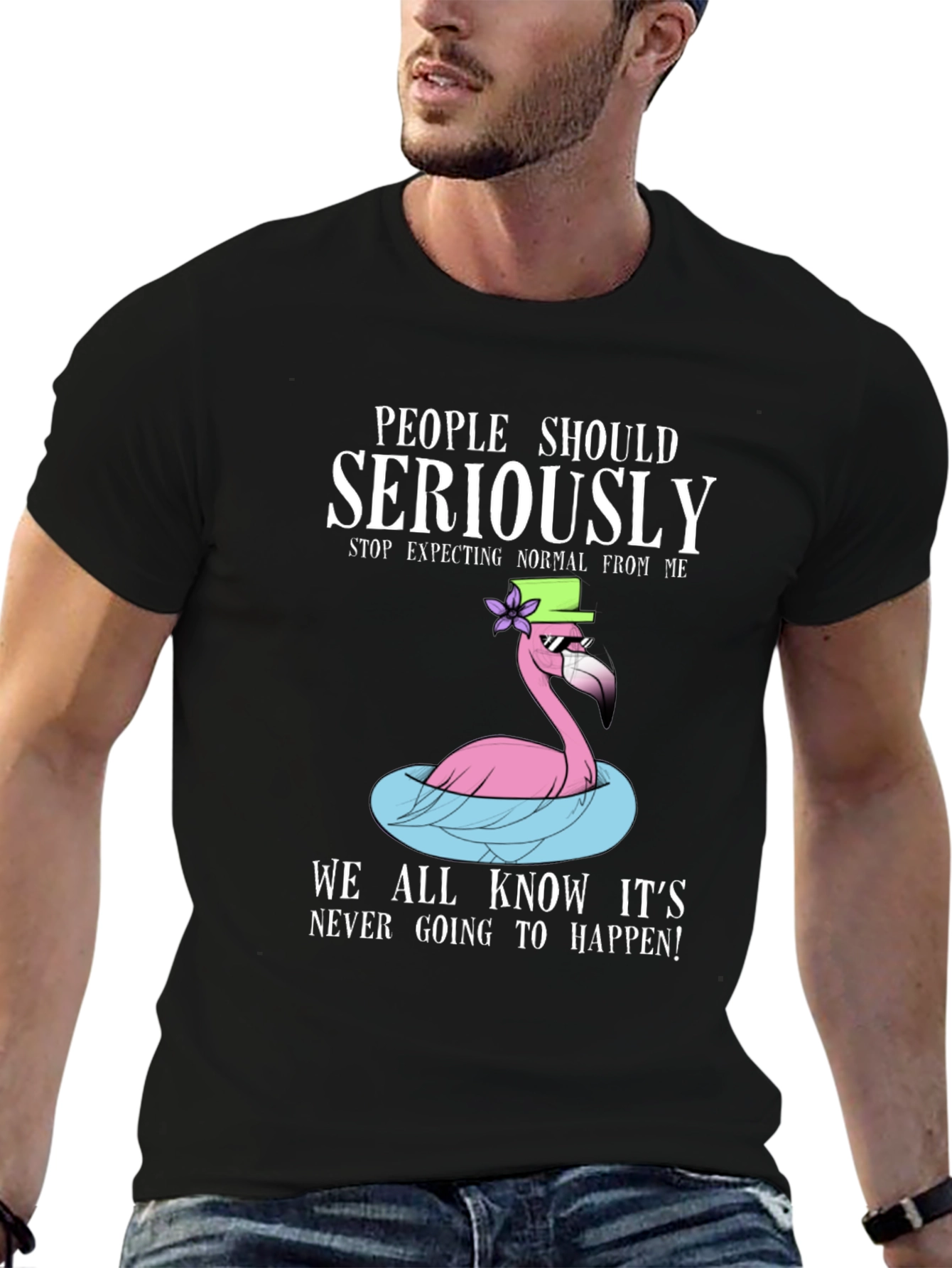 Funny Flamingo T-Shirt - People Should Seriously Stop