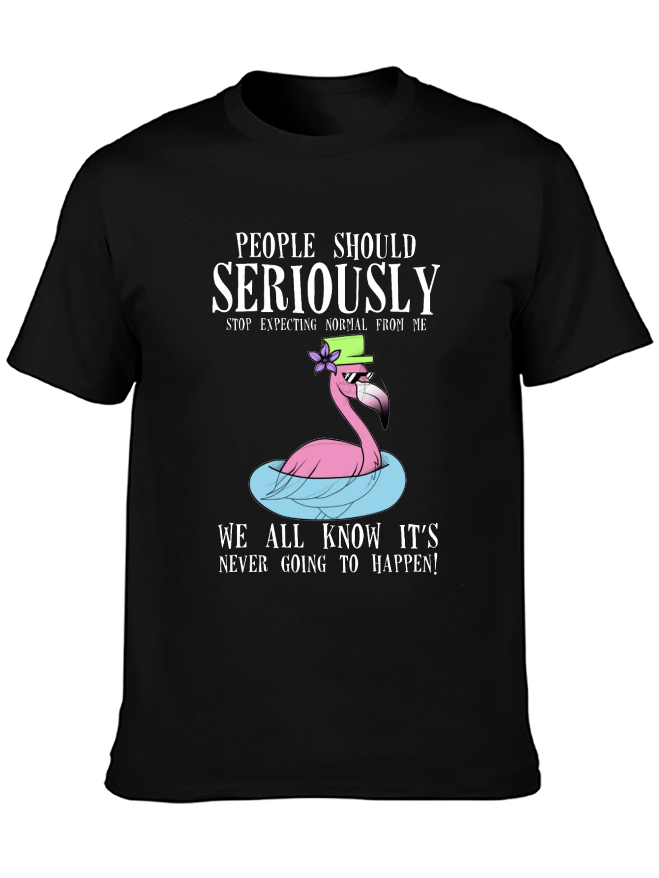 Funny Flamingo T-Shirt - People Should Seriously Stop