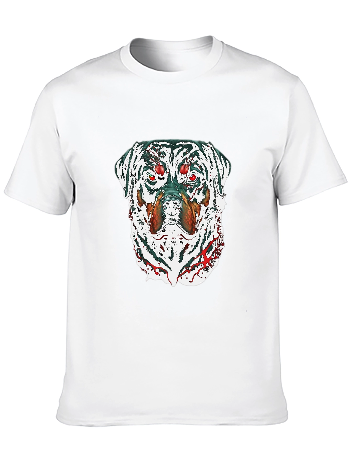 Zombie Rottweiler Graphic Tee - Black