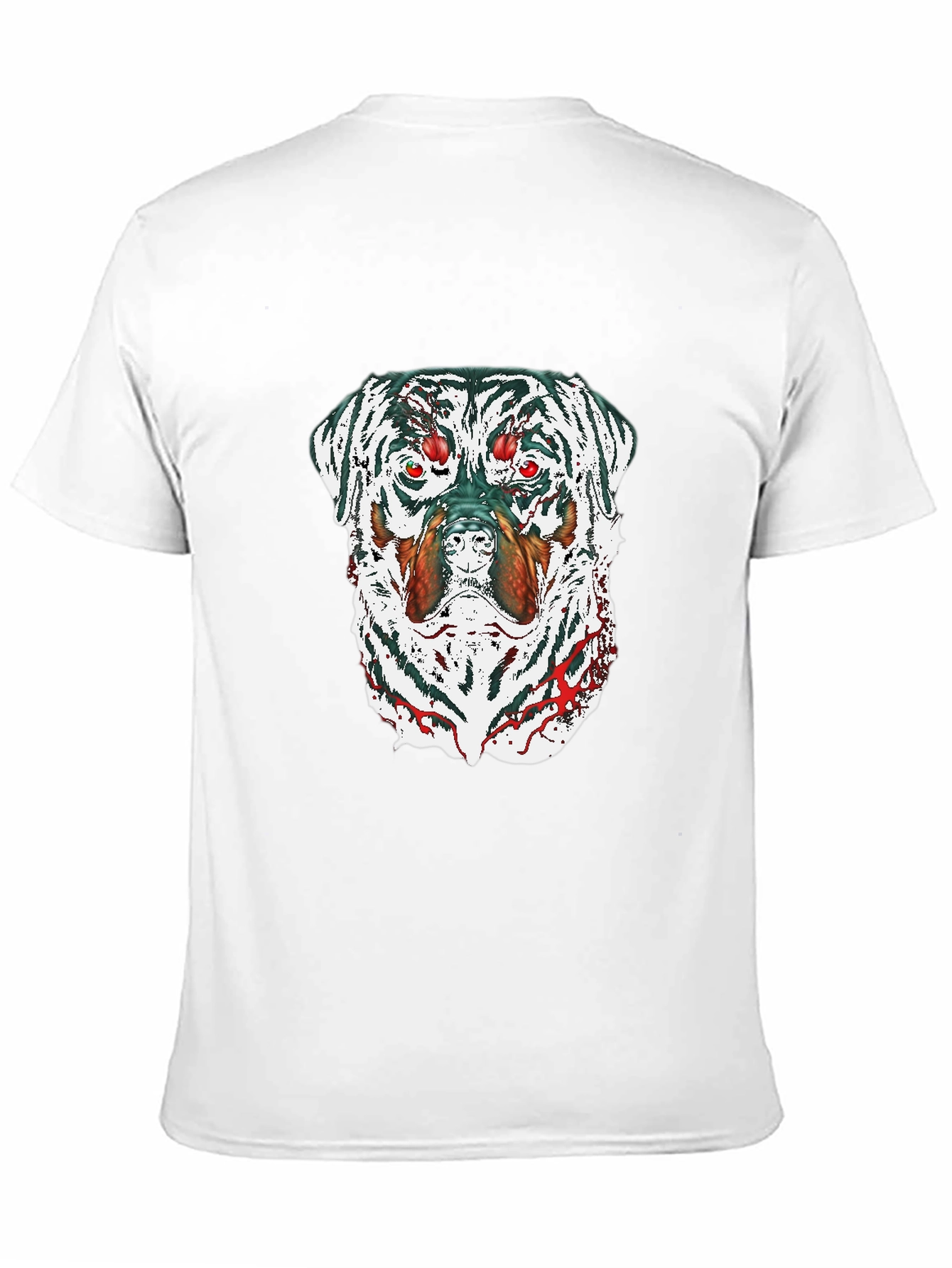 Zombie Rottweiler Graphic Tee - Black