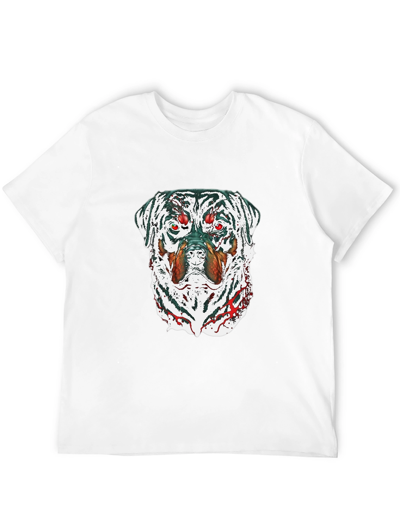 Zombie Rottweiler Graphic Tee - Black