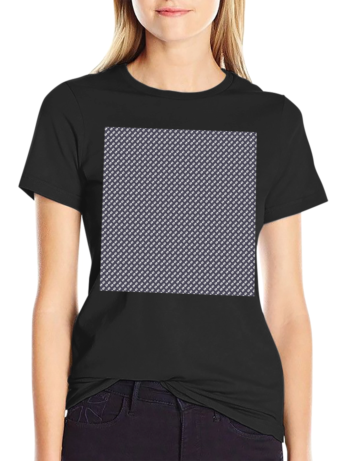 Patterned Black T-Shirt - Stylish Casual Wear