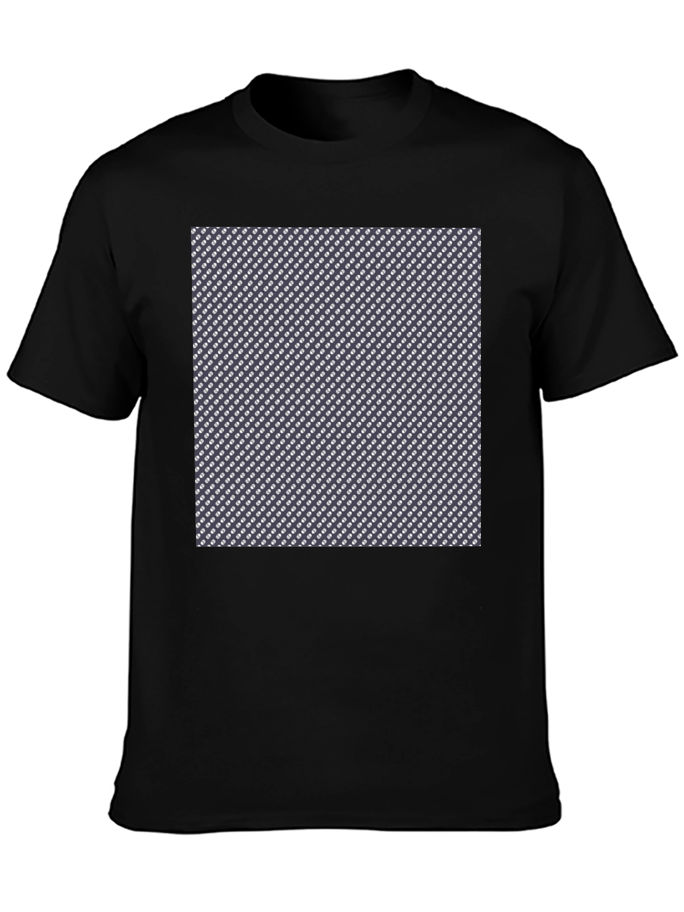 Patterned Black T-Shirt - Stylish Casual Wear