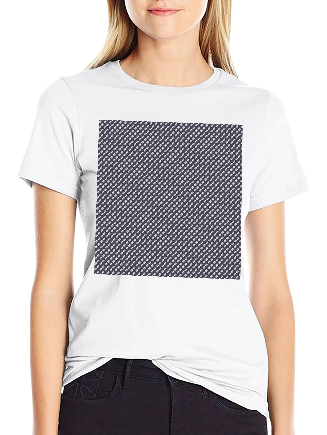 Patterned Black T-Shirt - Stylish Casual Wear