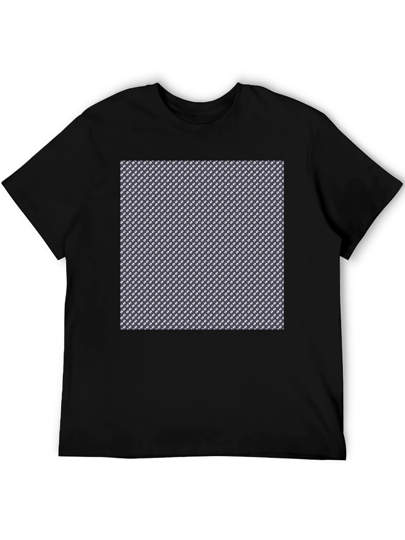 Patterned Black T-Shirt - Stylish Casual Wear